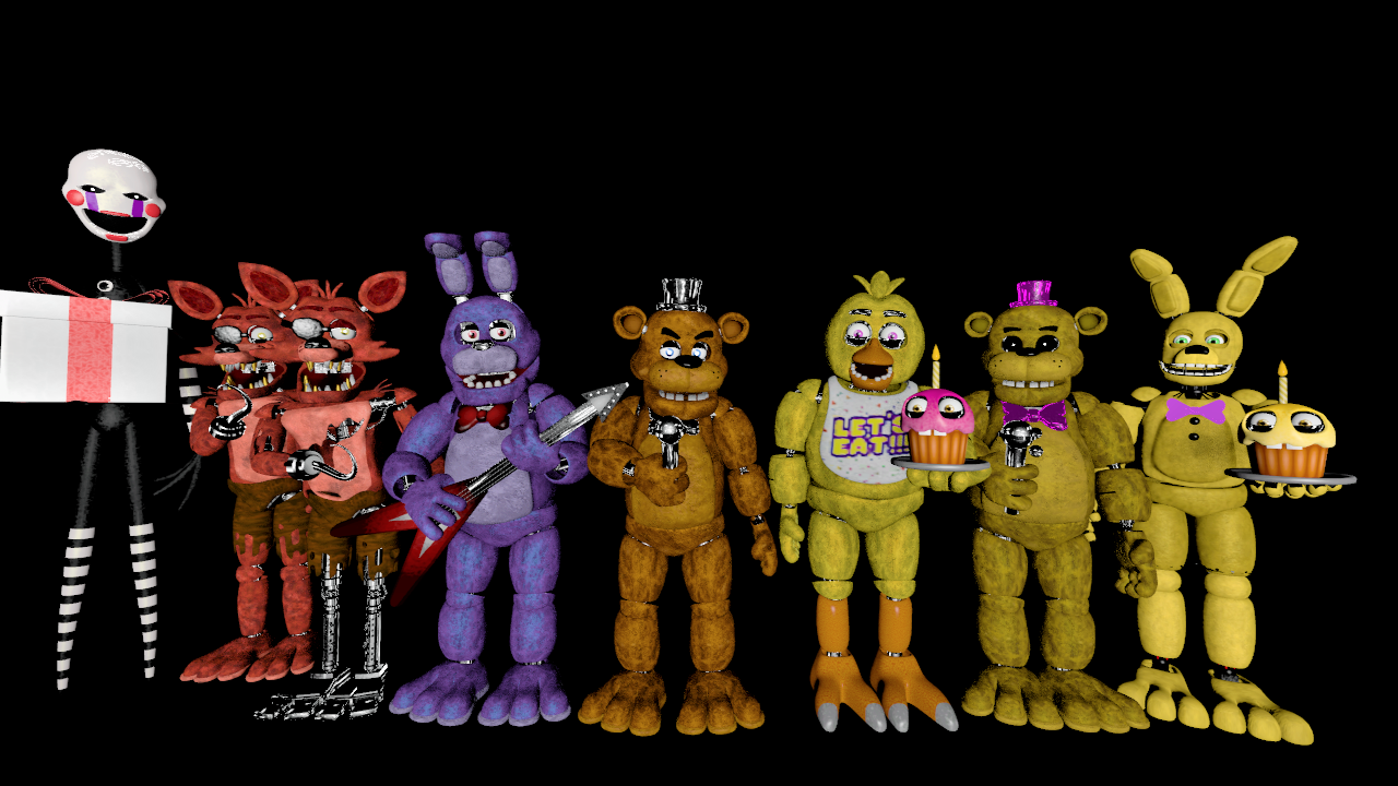 My Favorites Characters Of FNAF 1 V3 by mauricio2006 on DeviantArt