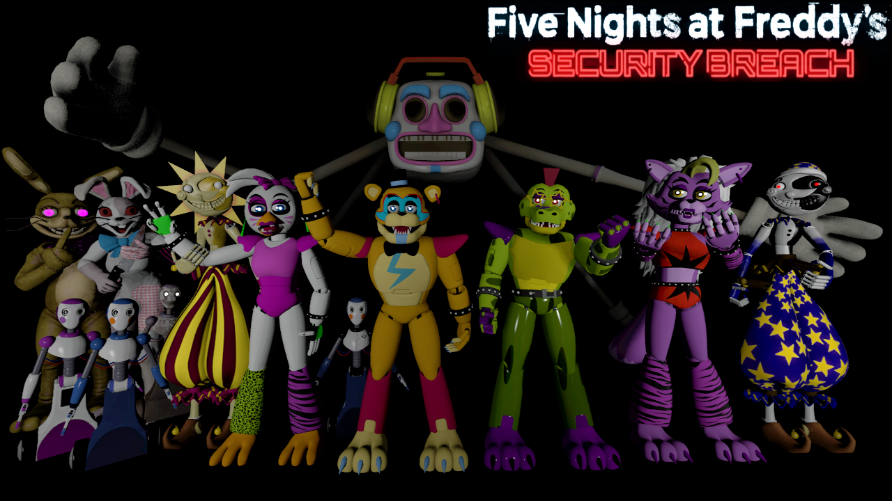 FNAF] Security Breach Characters 1 by 205tob on DeviantArt