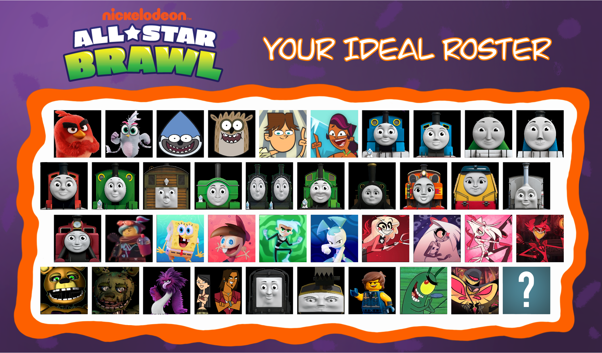 Nickelodeon All-Star Brawl Roster Mauricio2006 by mauricio2006 on ...