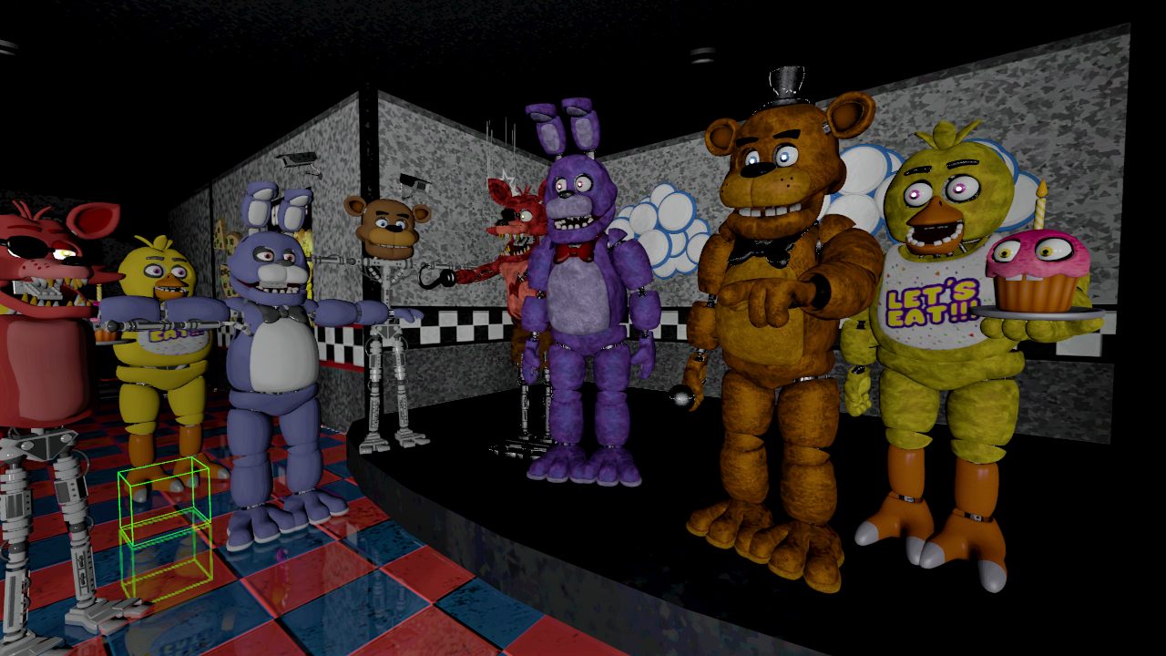 SFM FNAF Fredbear's And Friends Remastered V2 by mauricio2006 on