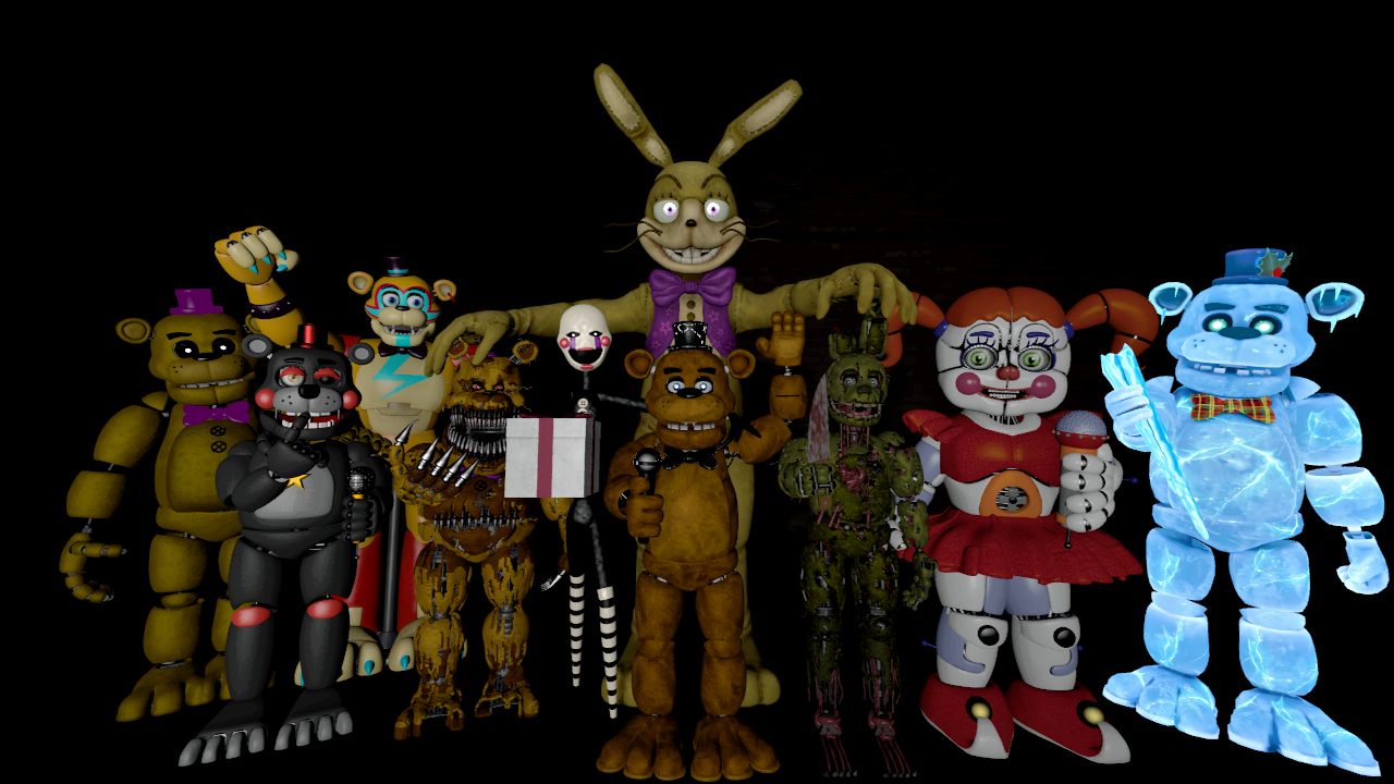 SFM FNAF My Favorites Characters Of FNAF 7/8 V3 by mauricio2006 on