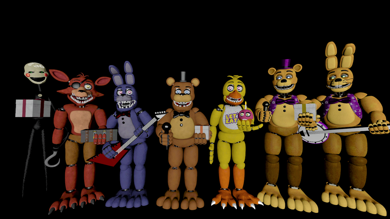 SFM FNAF Fredbear And Friends V5 by mauricio2006 on DeviantArt