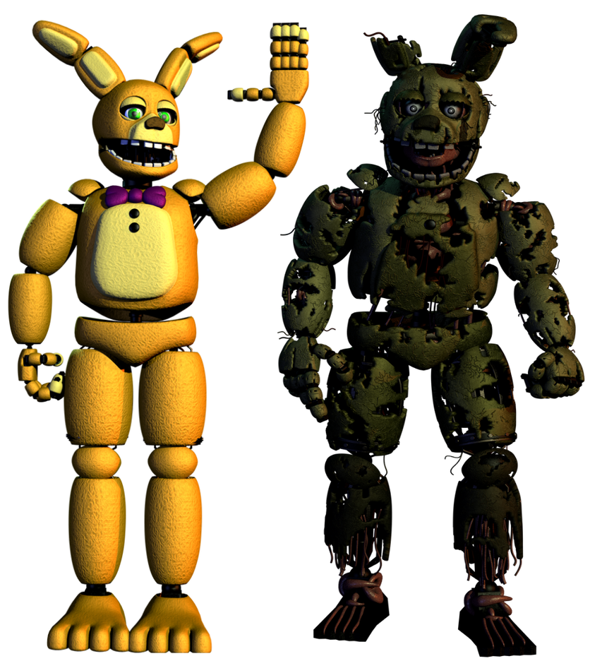 Spring Bonnie Springtrap Springbonnie And Springtrap Full Bodies Failz V9 by mauricio2006 on ...