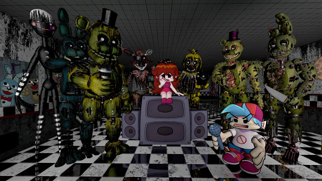 FNF x FNAF 3: VS Springtrap (Friday Night Funkin') Game · Play