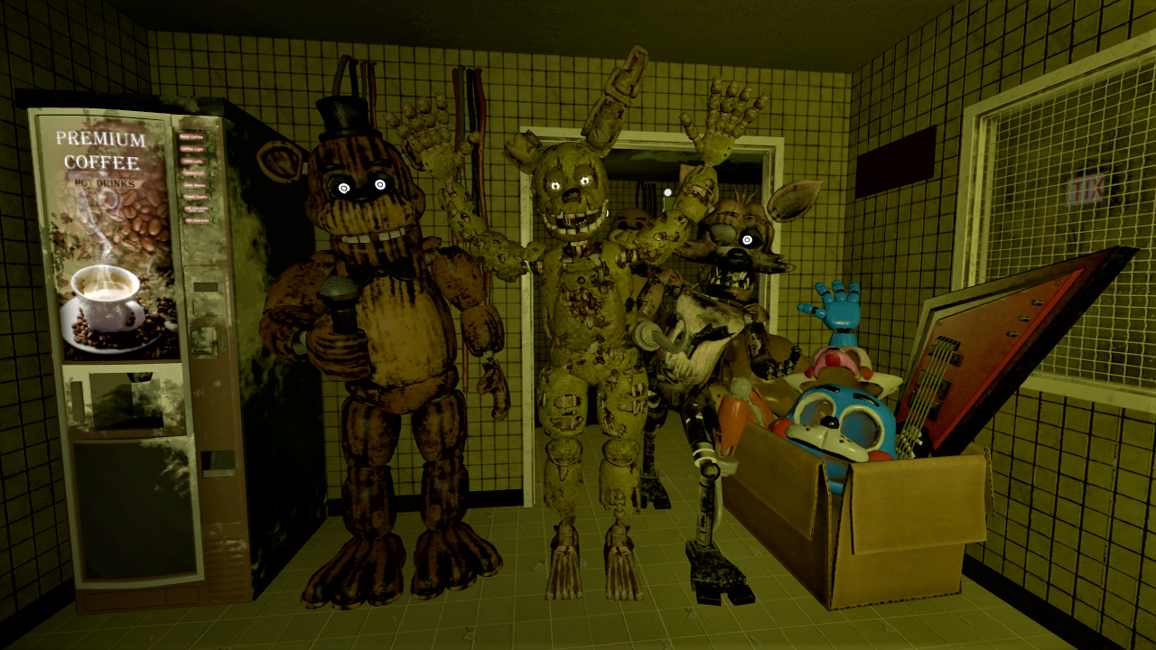 My Favorites Characters Of FNAF Security Breach V3 by mauricio2006