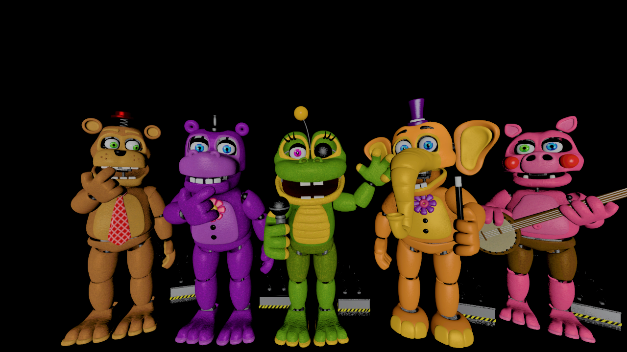 Mediocre FNaF 1 Animatronics by Wheat06 on DeviantArt