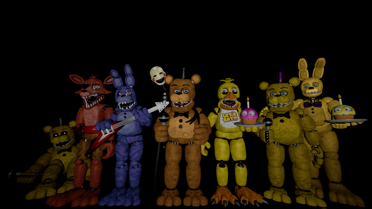 FNAF 4 : SAU ANIMATRONICS by Bunzabloveketchup135 on DeviantArt