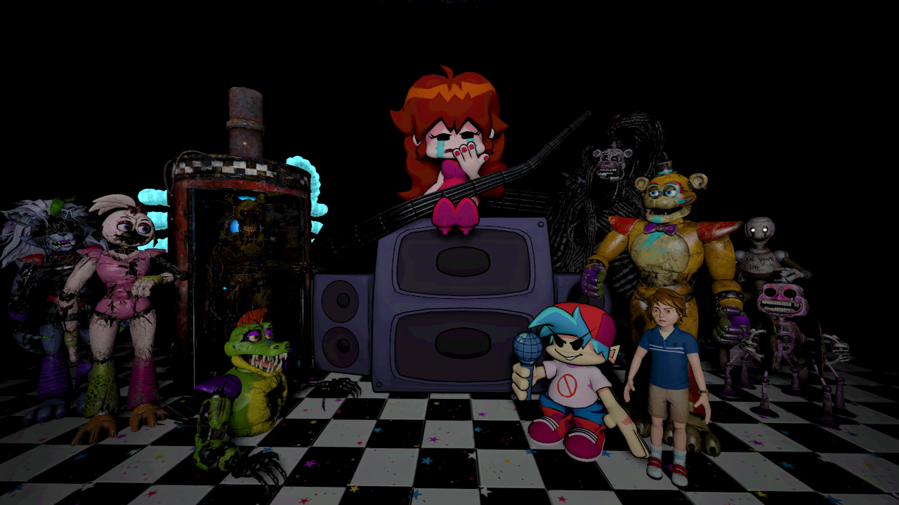 FNAF SB The Glamrock Animatronics Renders V2 by mauricio2006 on DeviantArt