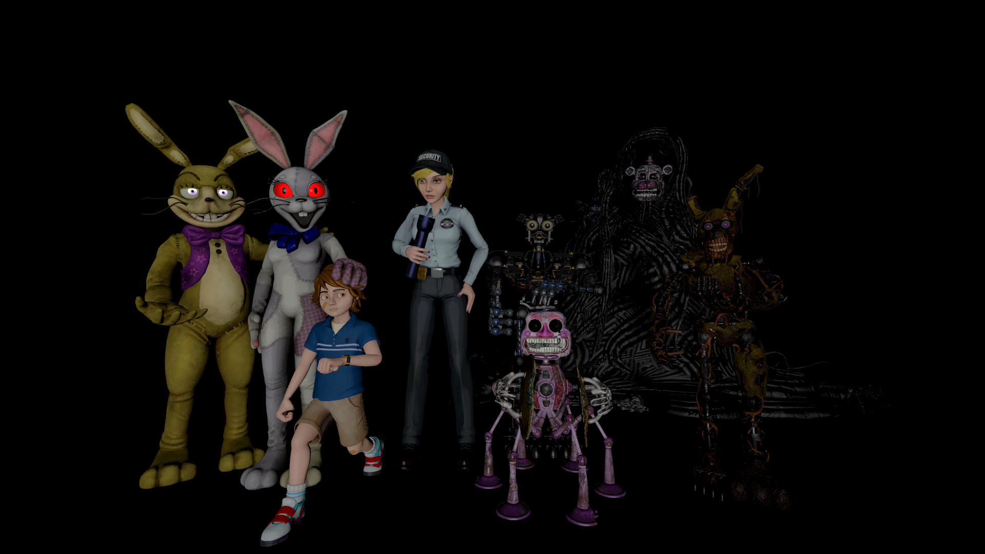 FNAF VR Help Wanted Characters by Alebatman on DeviantArt