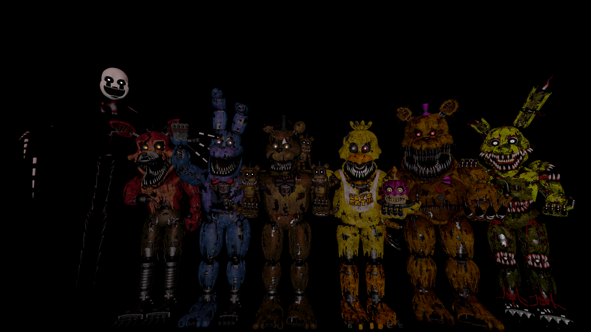 Sfm Fnaf Nightmare Springlocks animatronics V2 by mauricio2006 on DeviantArt