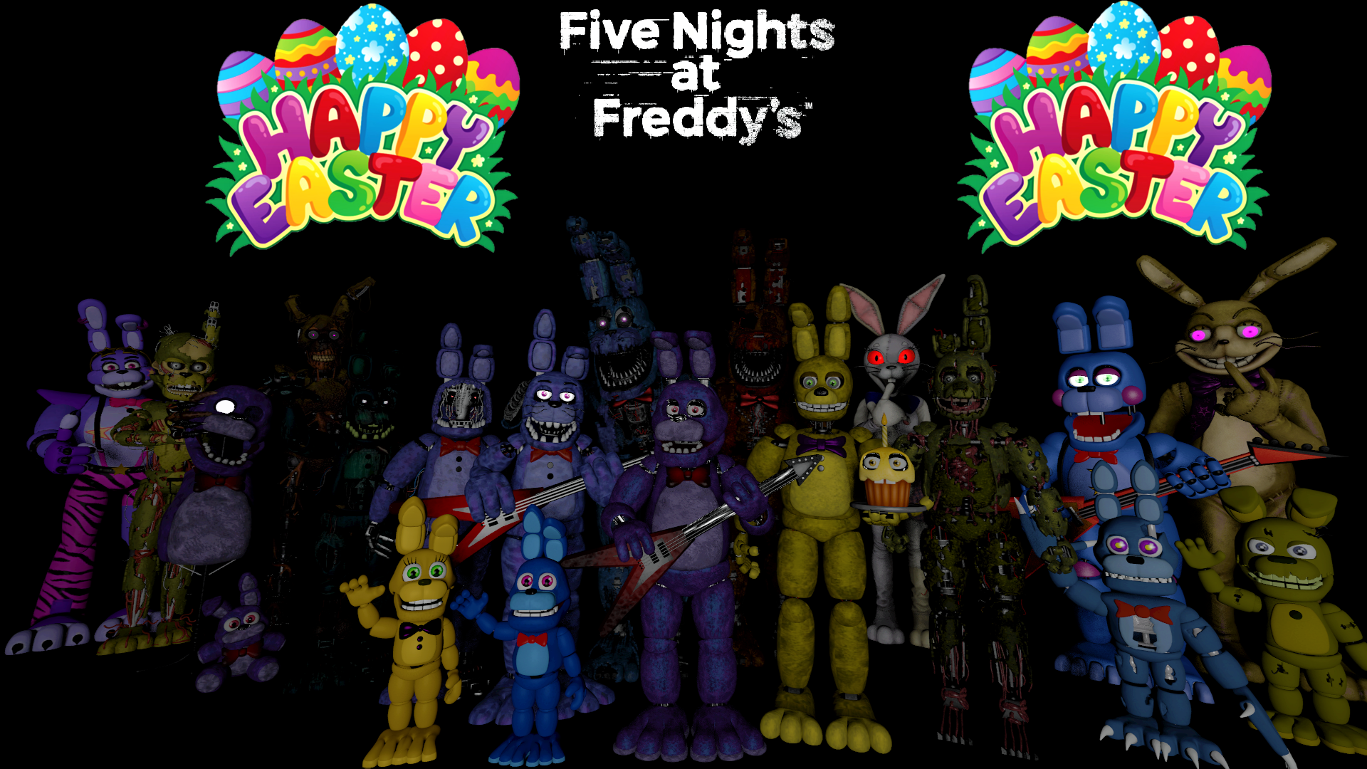 SFM FNAF Fredbear's And Friends Remastered V2 by mauricio2006 on