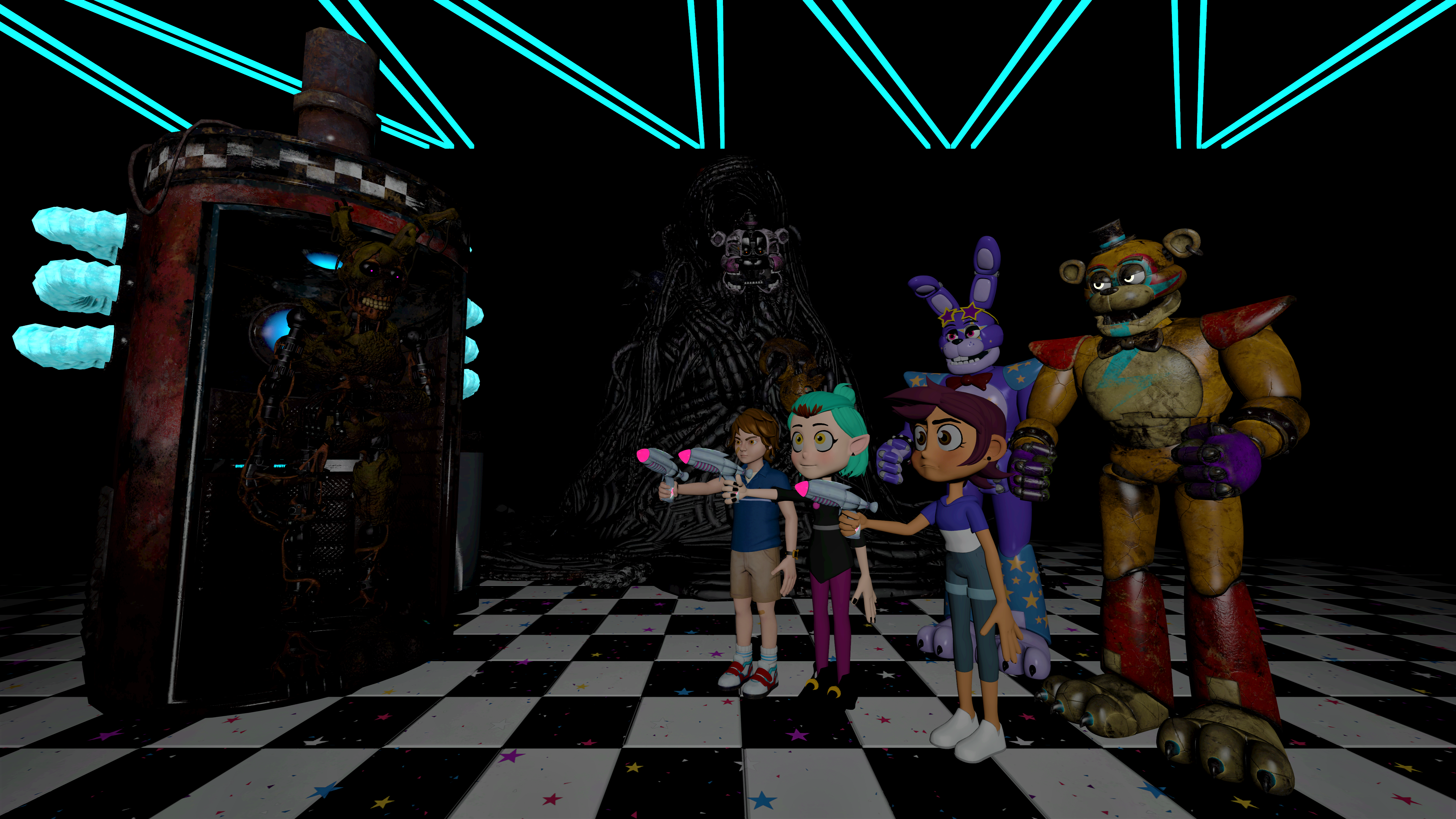 My Favorites Characters Of FNAF Security Breach V3 by mauricio2006