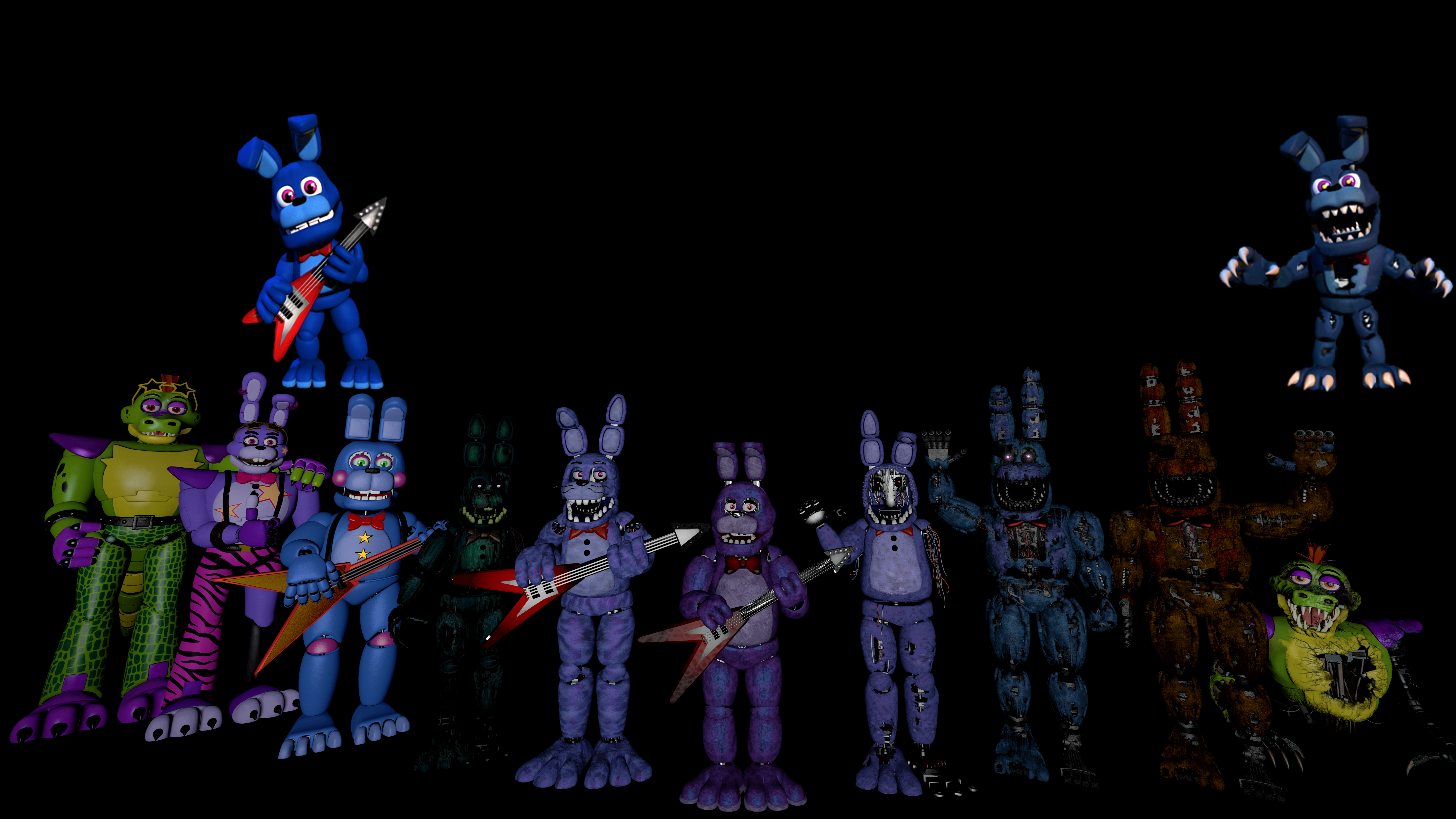 Fnaf 4 Characters Canon by aidenmoonstudios on DeviantArt