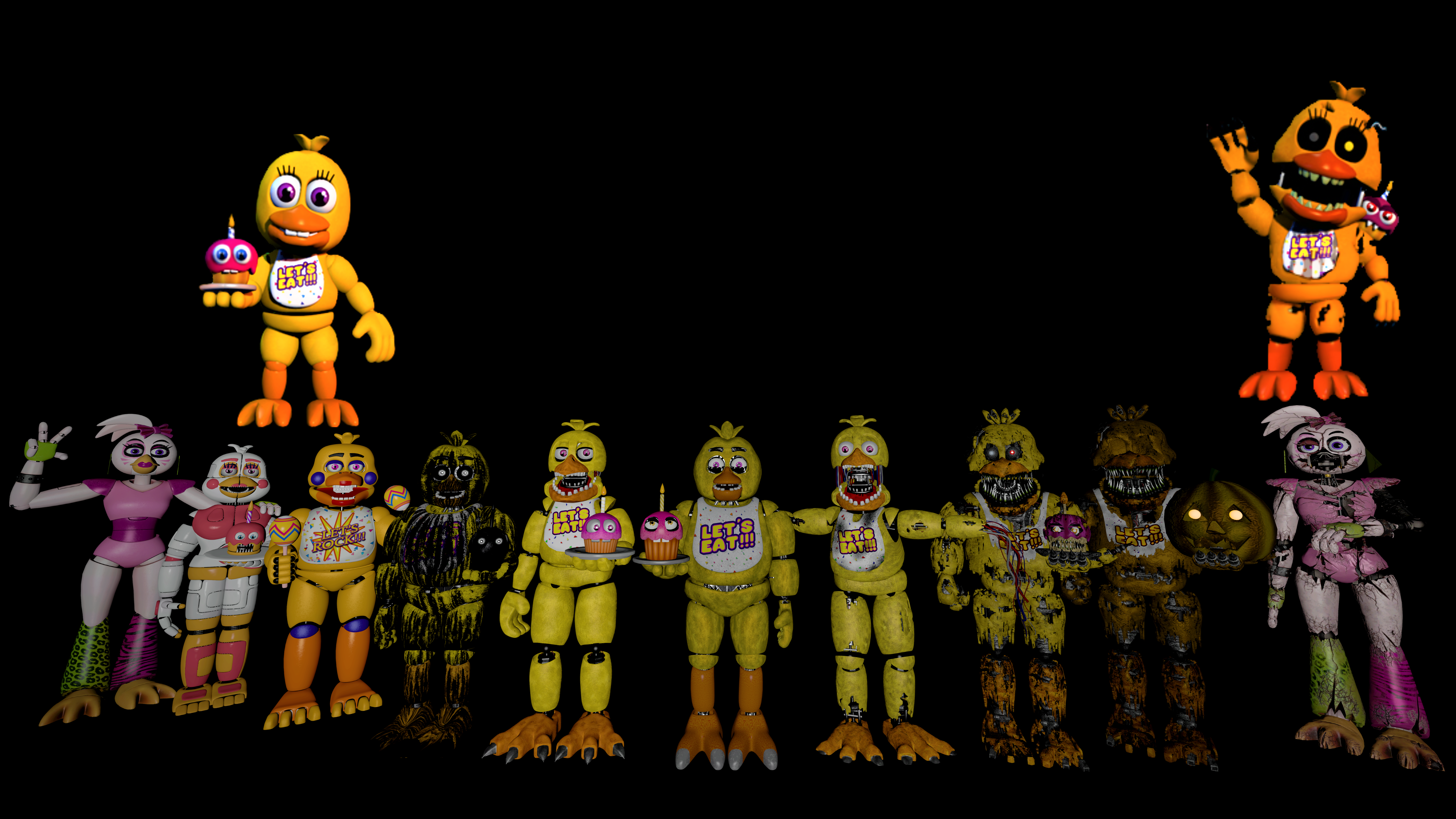 My Favorites Characters Of FNAF 2 V2 by mauricio2006 on DeviantArt