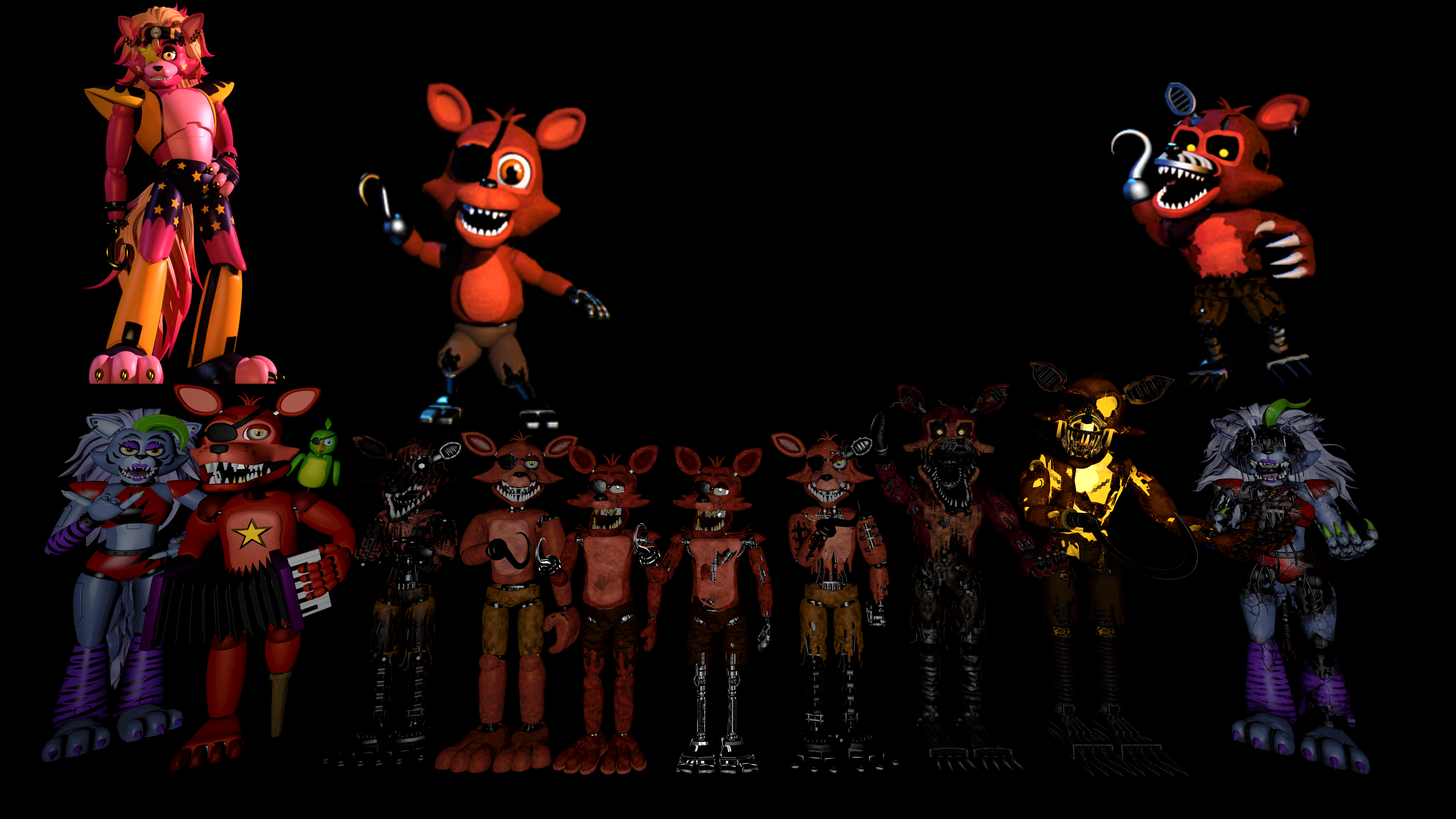 My Favorites Characters Of FNAF 3 V3 by mauricio2006 on DeviantArt