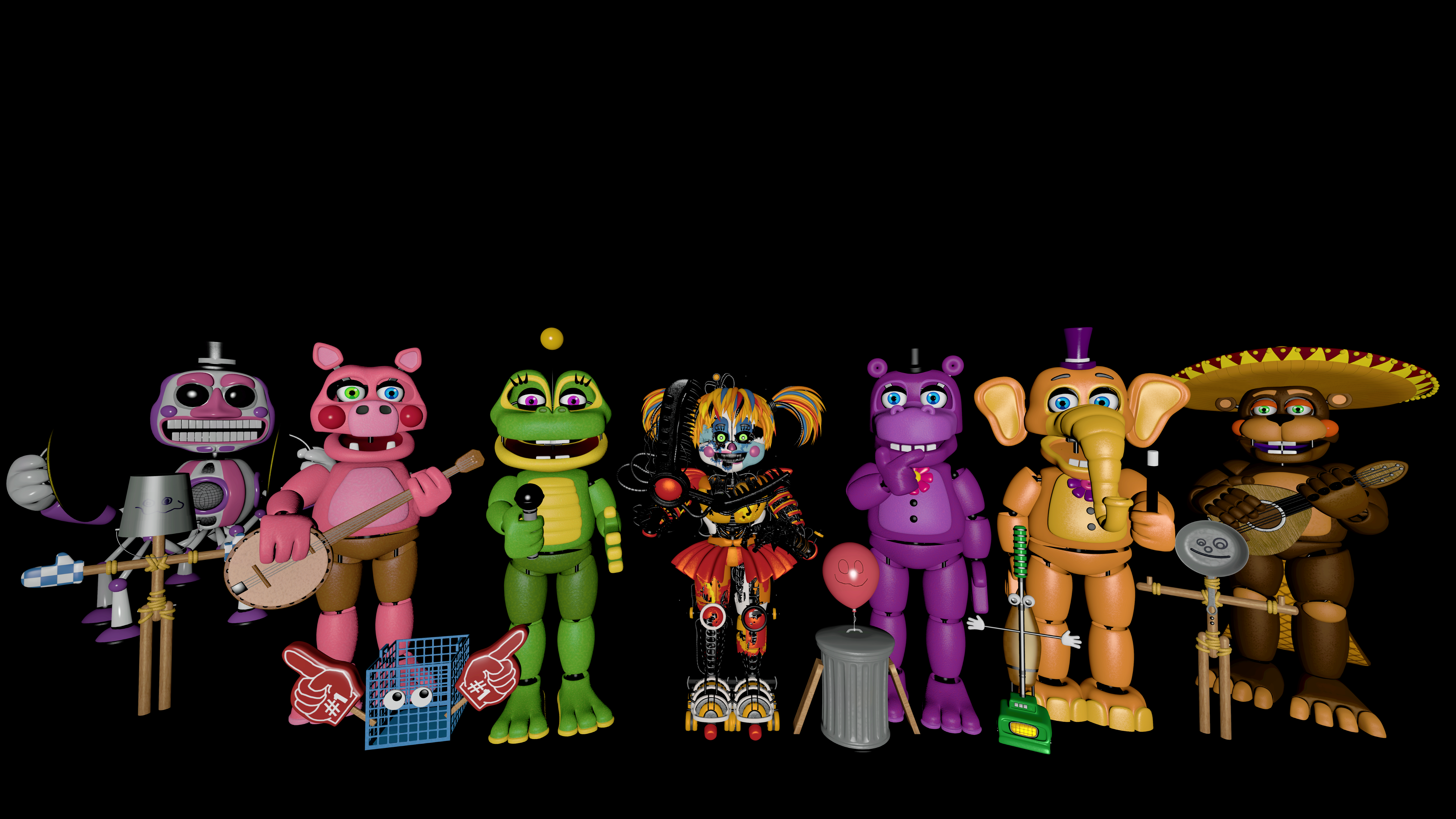 SFM FNAF My Favorites Characters Of FNAF 5/8 by mauricio2006 on