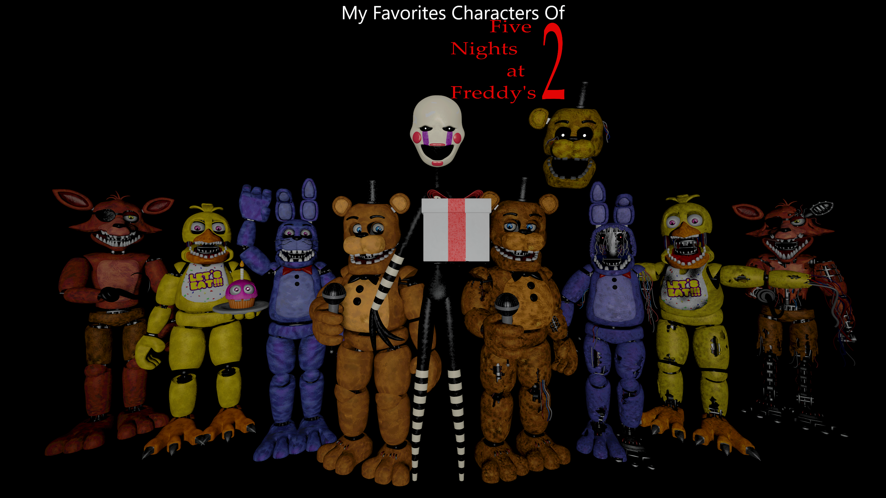 My Favorites Characters Of FNAF 3 V3 by mauricio2006 on DeviantArt