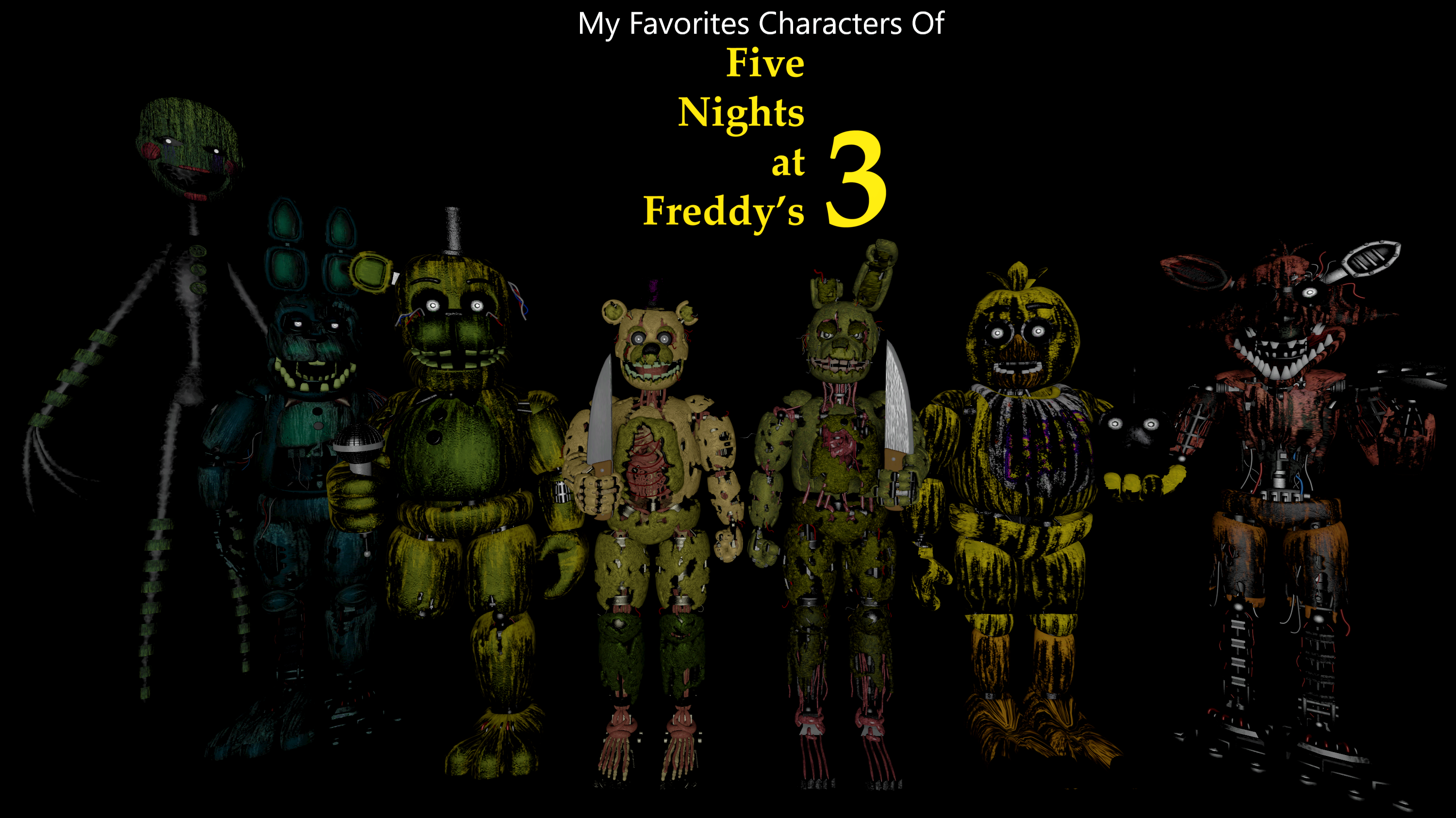 Five Nights At Freddy's 3 Rabbit Animatronics Source Filmmaker PNG