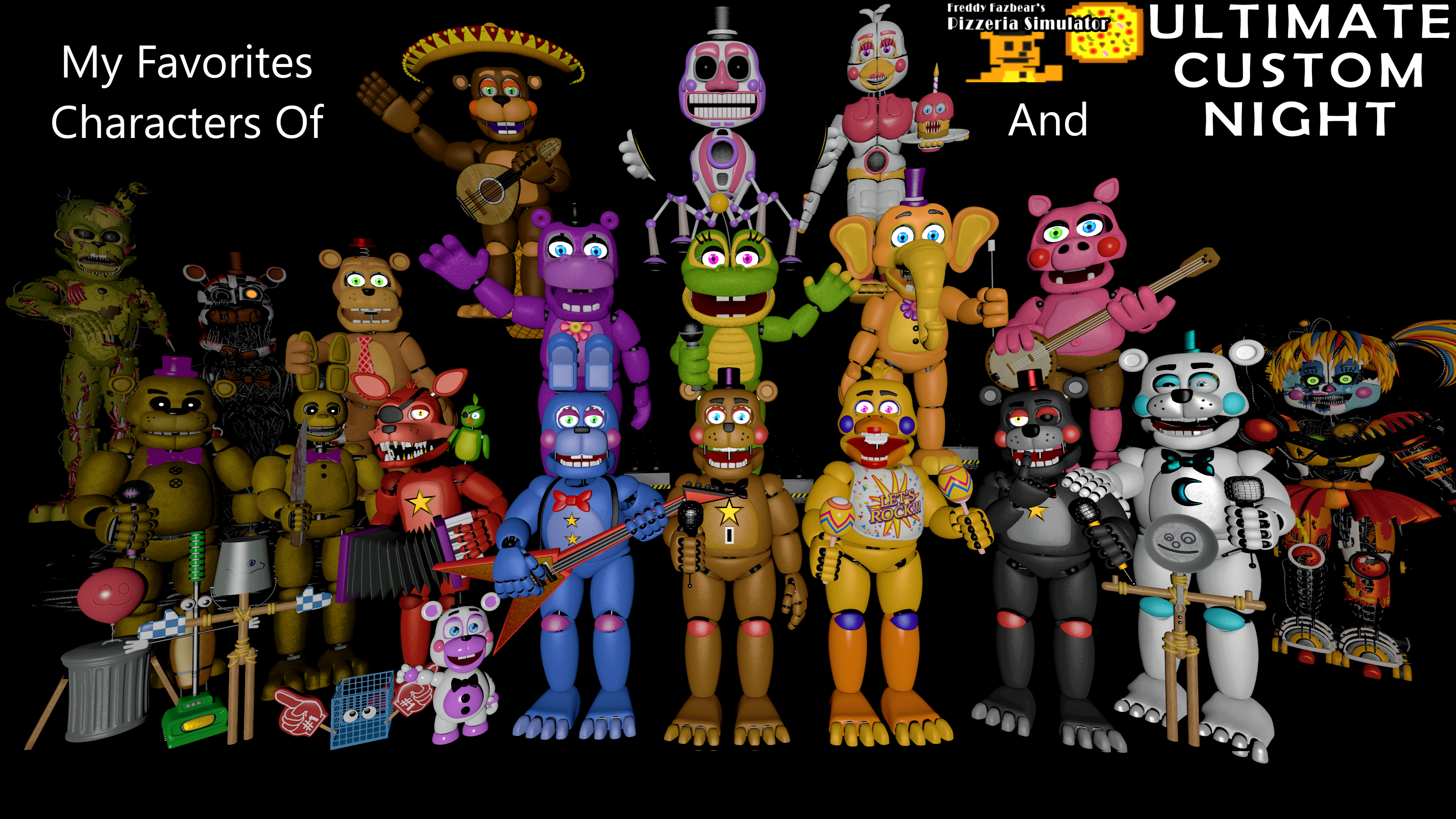 SFM FNAF My Favorites Characters From FNAF HW 1/5 by mauricio2006