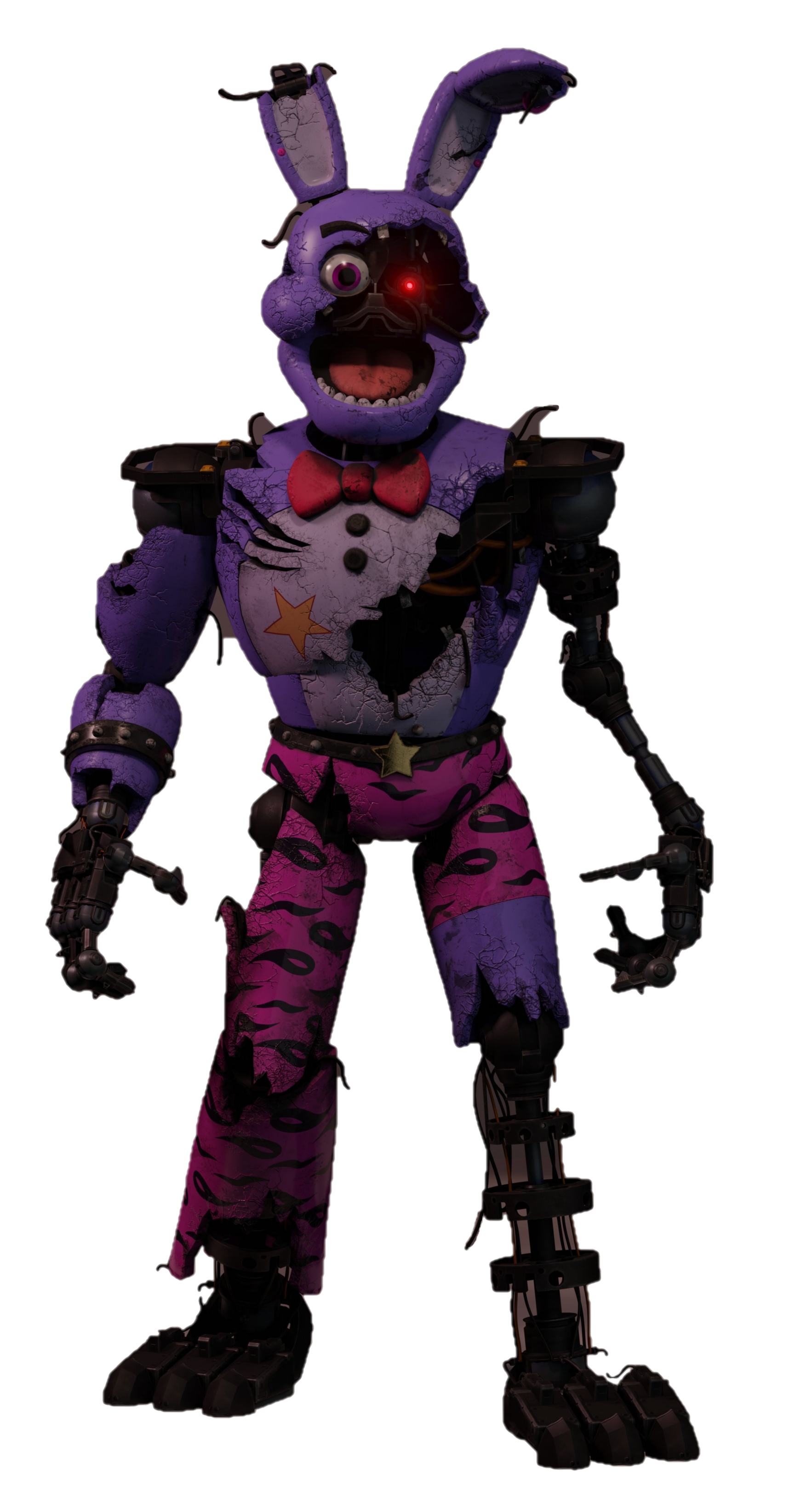 Fnaf SB: RUIN Drawing] Shattered Glamrock Bonnie by