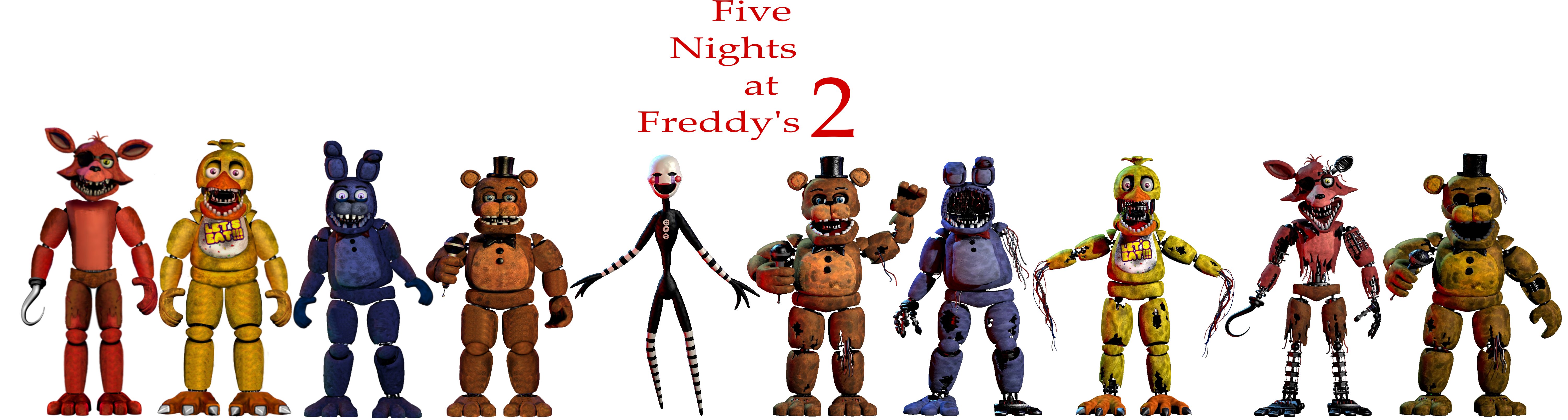 My Favorites Characters Of FNAF SB V1 1/2 by mauricio2006 on DeviantArt