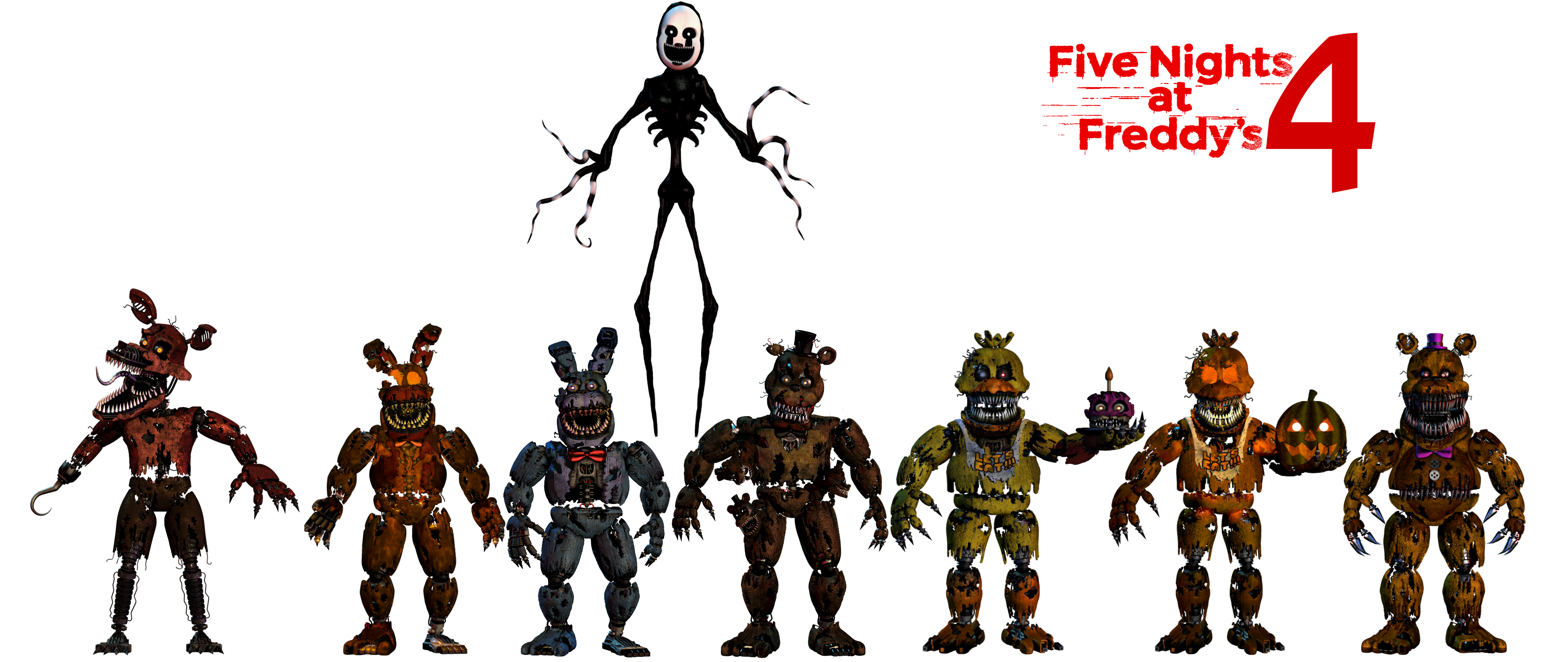 FNAF 4  Five nights at freddy's, Fnaf, Fnaf art