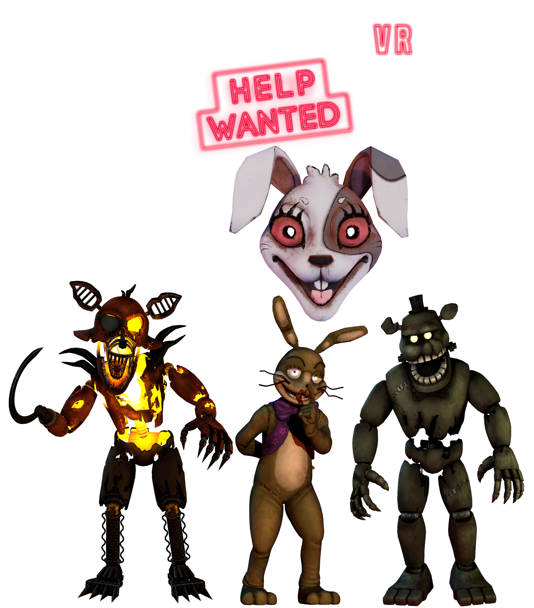 FNaF VR Help Wanted Nightmare Animatronics by FuntimeFreddoFazbear on  DeviantArt