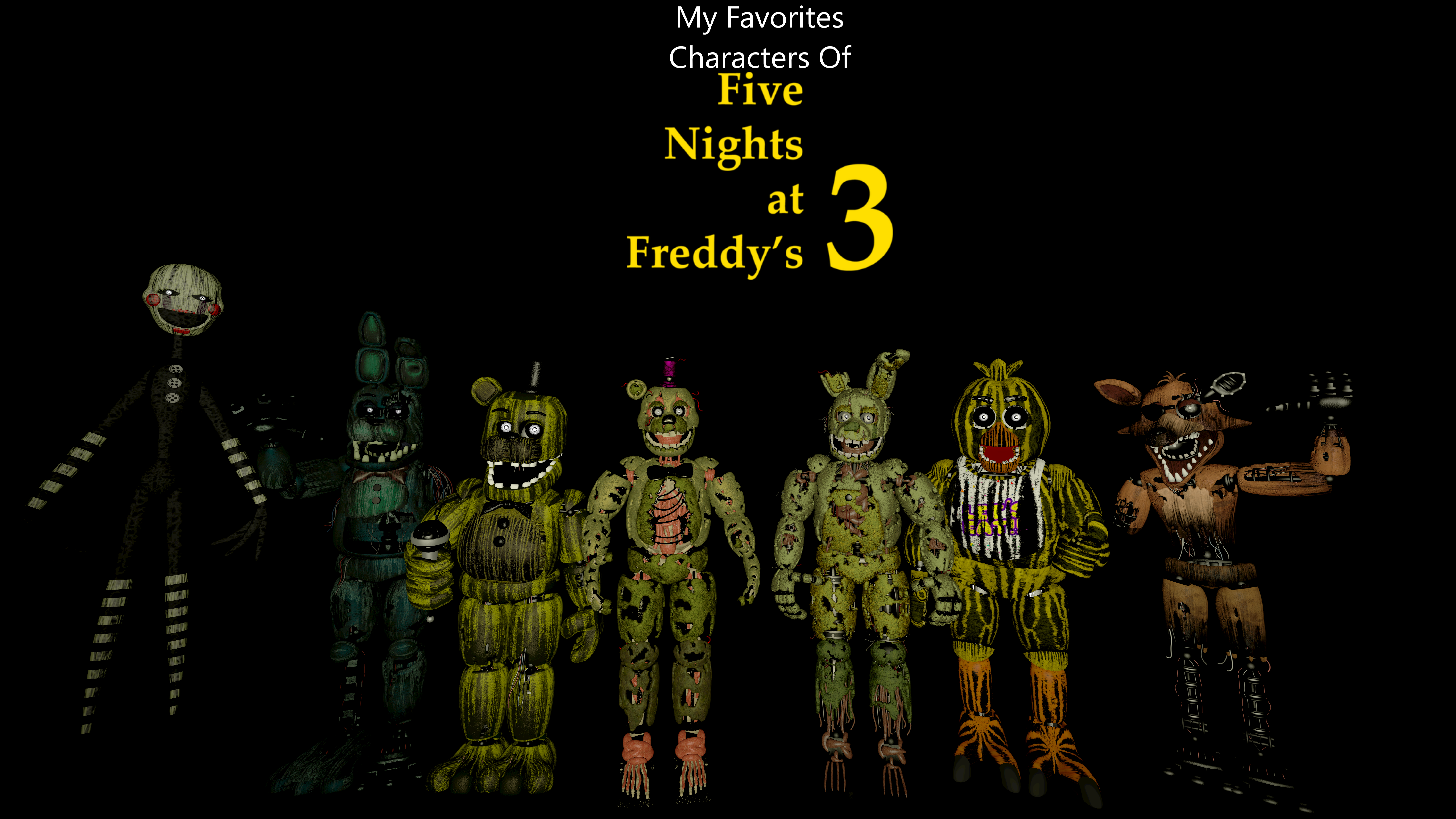 FNaF 3 Generations V2 [SPEEDART] by witheredfnaf on DeviantArt