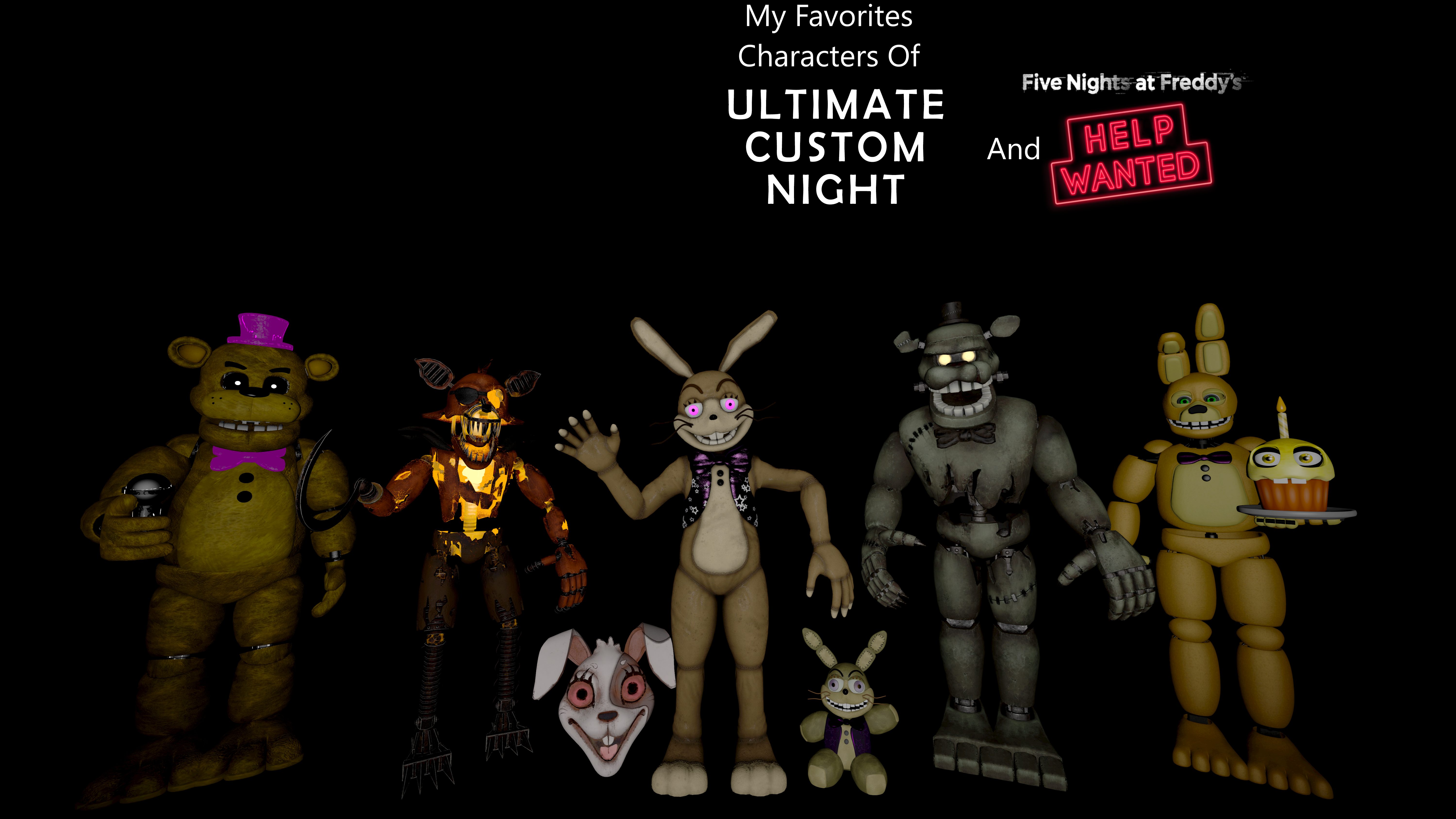 My Favorites Characters Of FNAF Security Breach V2 by mauricio2006 on  DeviantArt