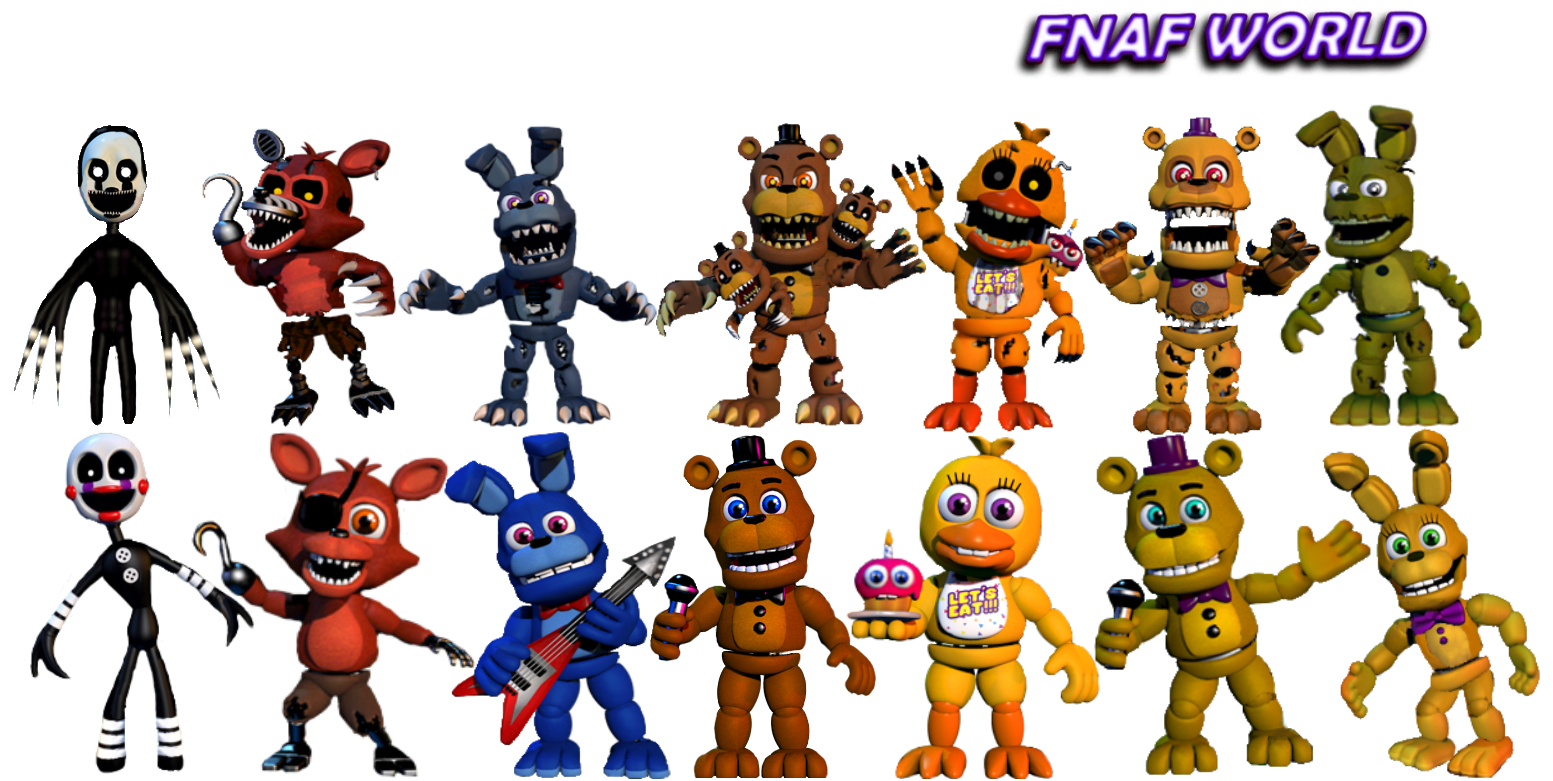 Download All your favourite FNaF characters in one image!