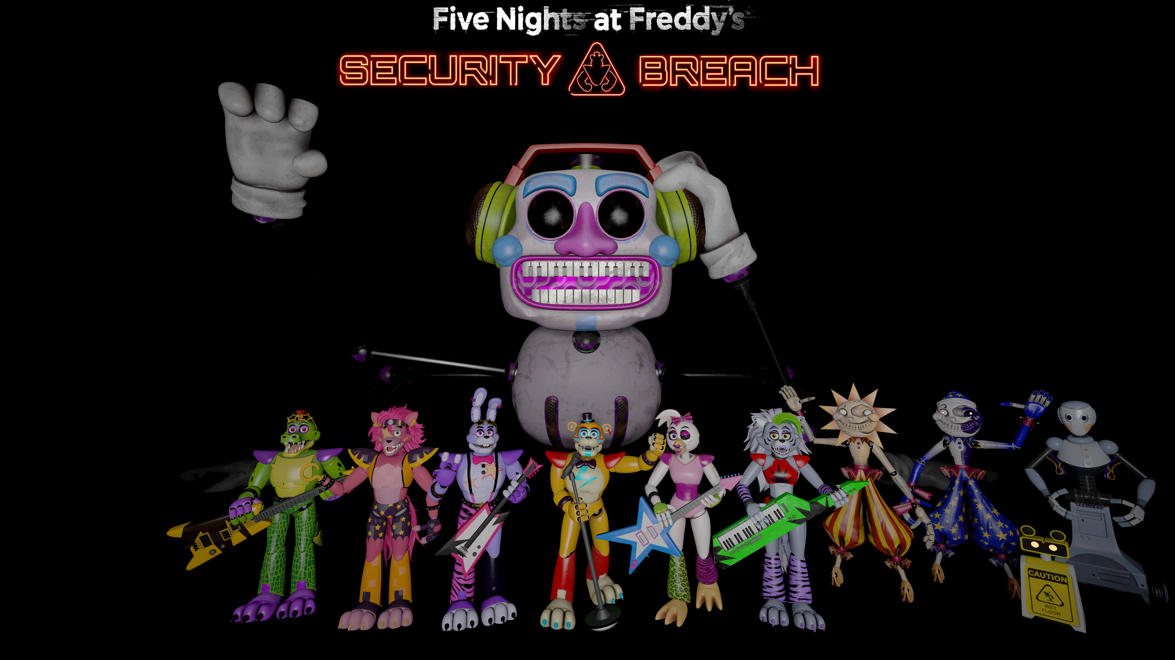 SFM FNAF SB The Glamrock Animatronics V4 by mauricio2006 on DeviantArt in  2023