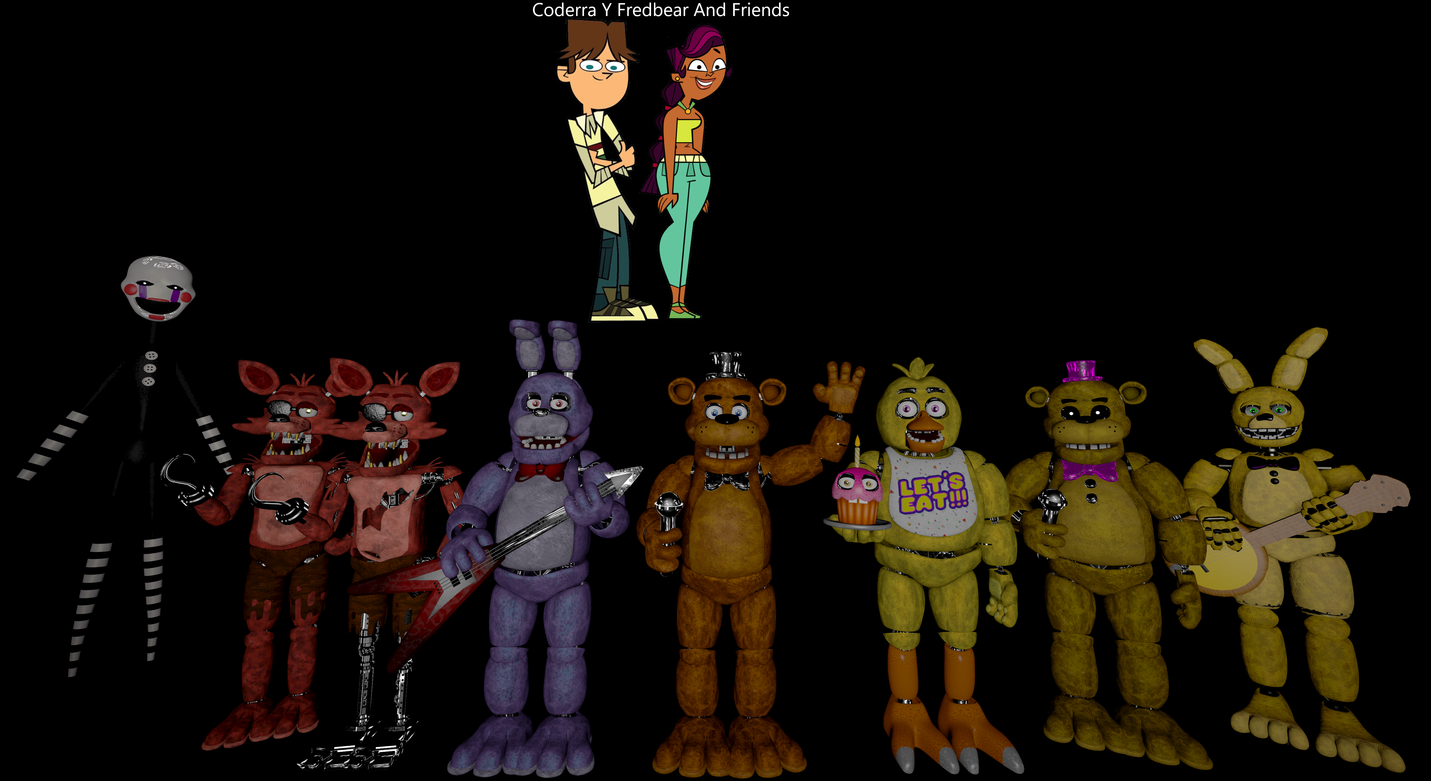 FNAF SFM Fredbear and Friends Gang by KingPhantom23 on DeviantArt