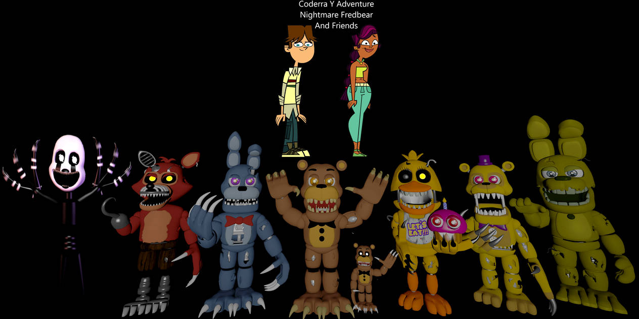 SFM Coderra Y AdventureNightmareFredbearAndFriends by mauricio2006 on ...