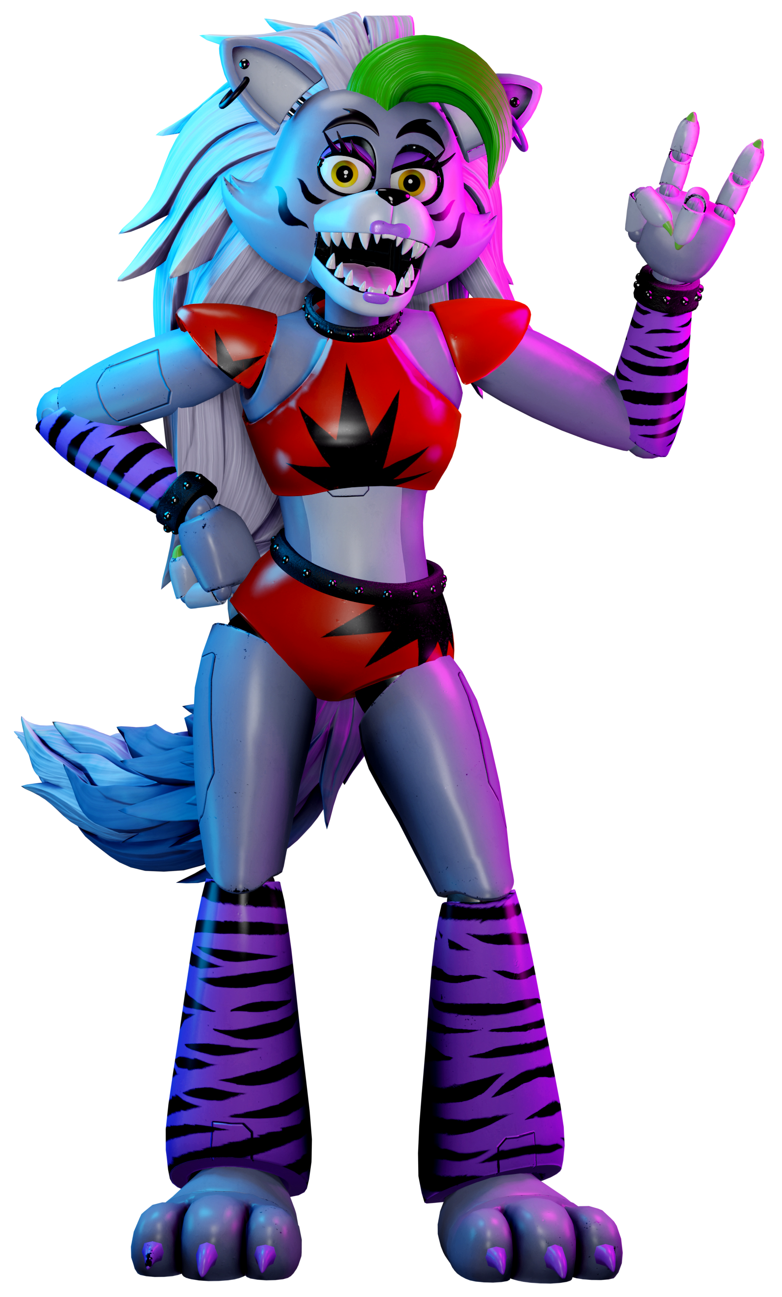 FNAF Security Breach Glamrock Bonnie Full Body by mauricio2006 on