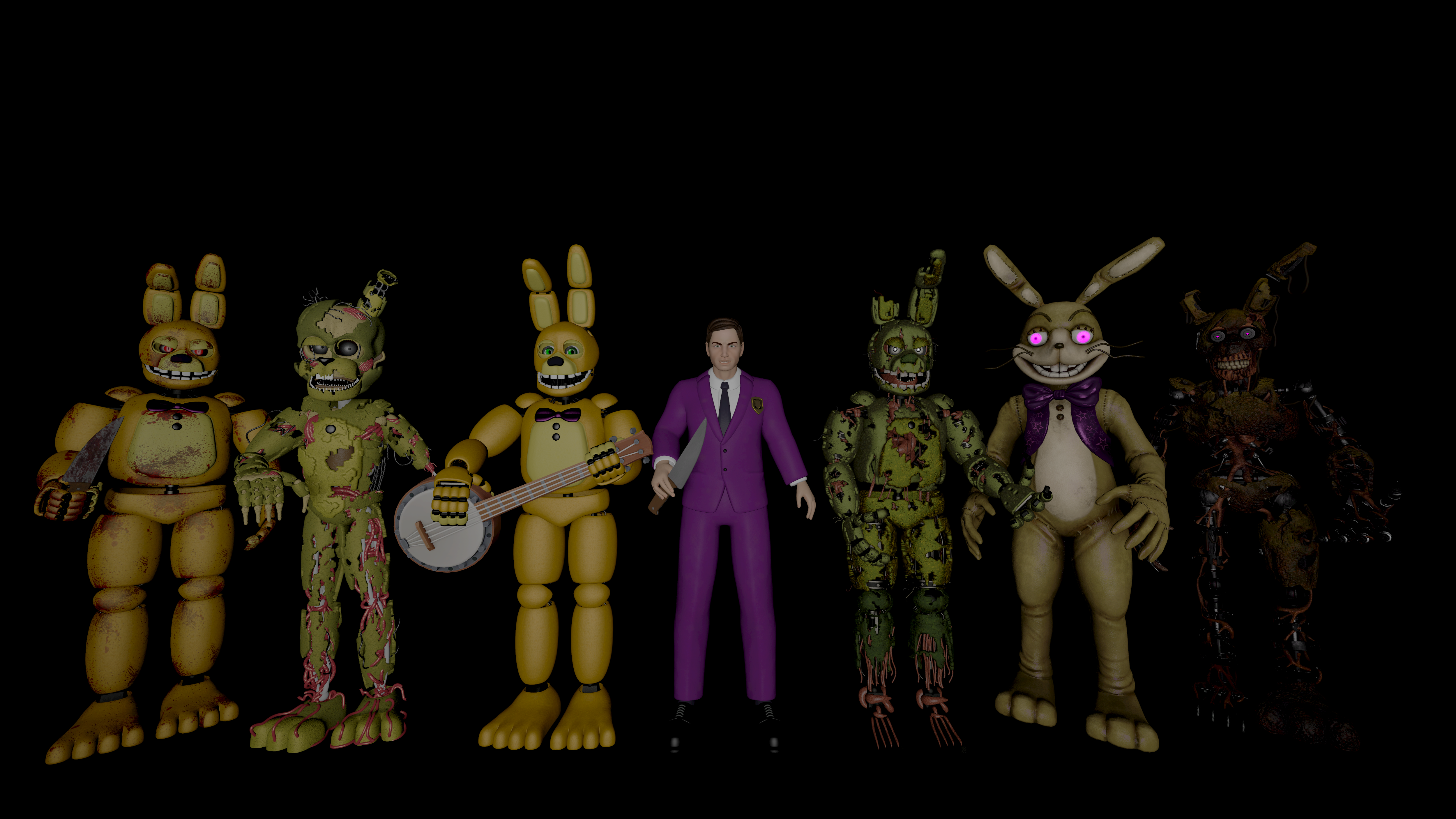 SFM FNAF My Favorites Characters Of FNAF 5/8 by mauricio2006 on