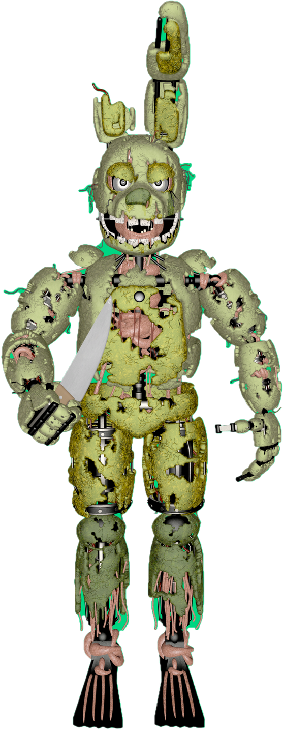 FNAF Springtrap Full Body PNG by mauricio2006 on DeviantArt