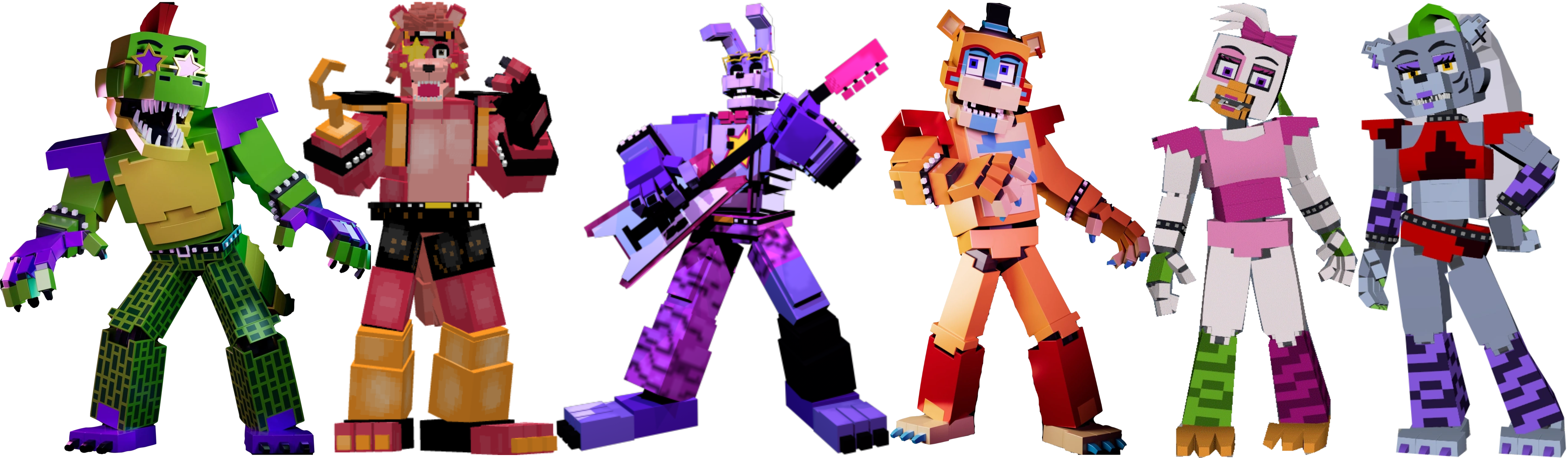 Remake Fnaf 1 Animatronics by Minecraftmichas3 on DeviantArt