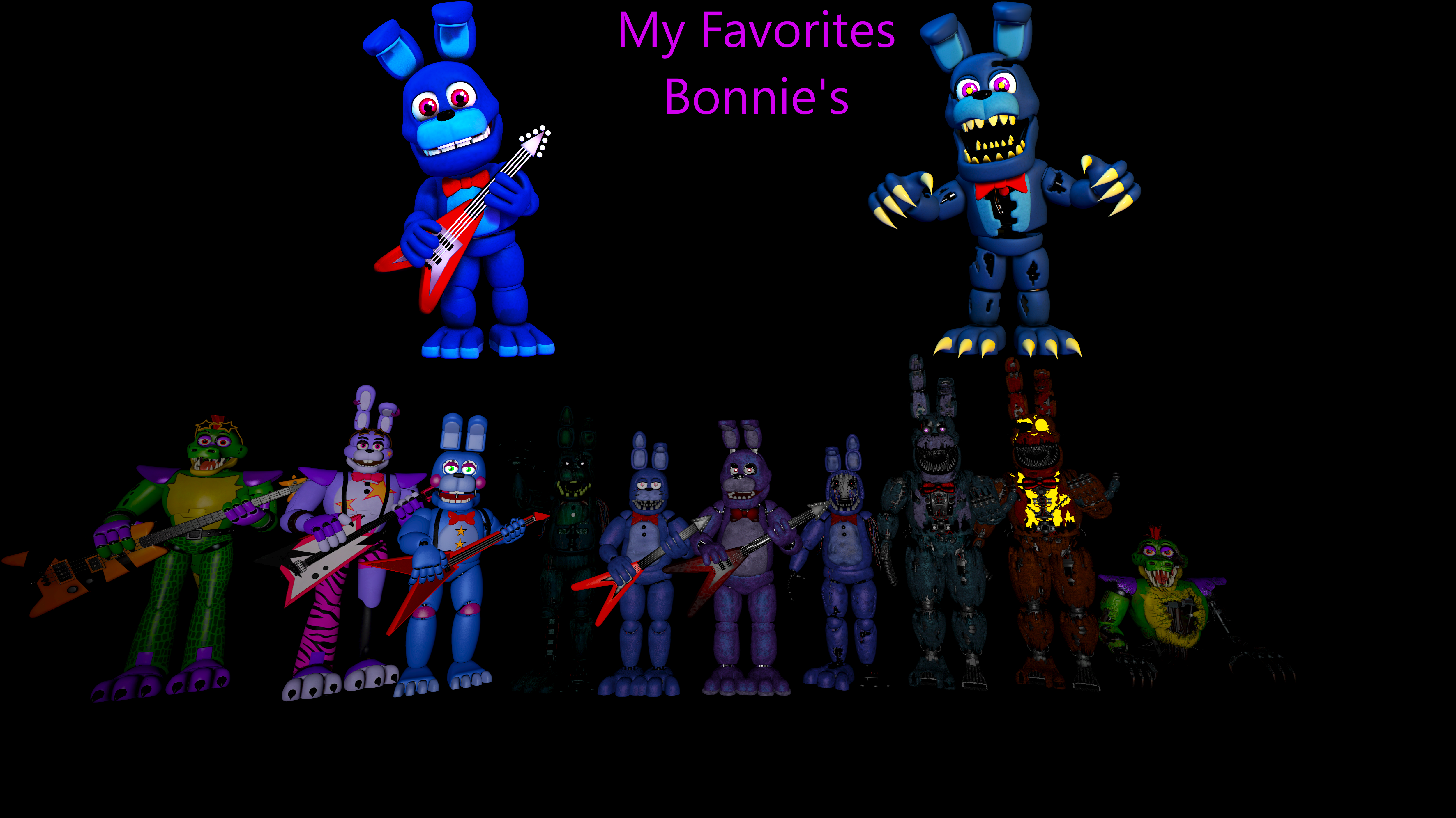 SFM FNAF My Favorites Characters From FNAF HW 1/5 by mauricio2006