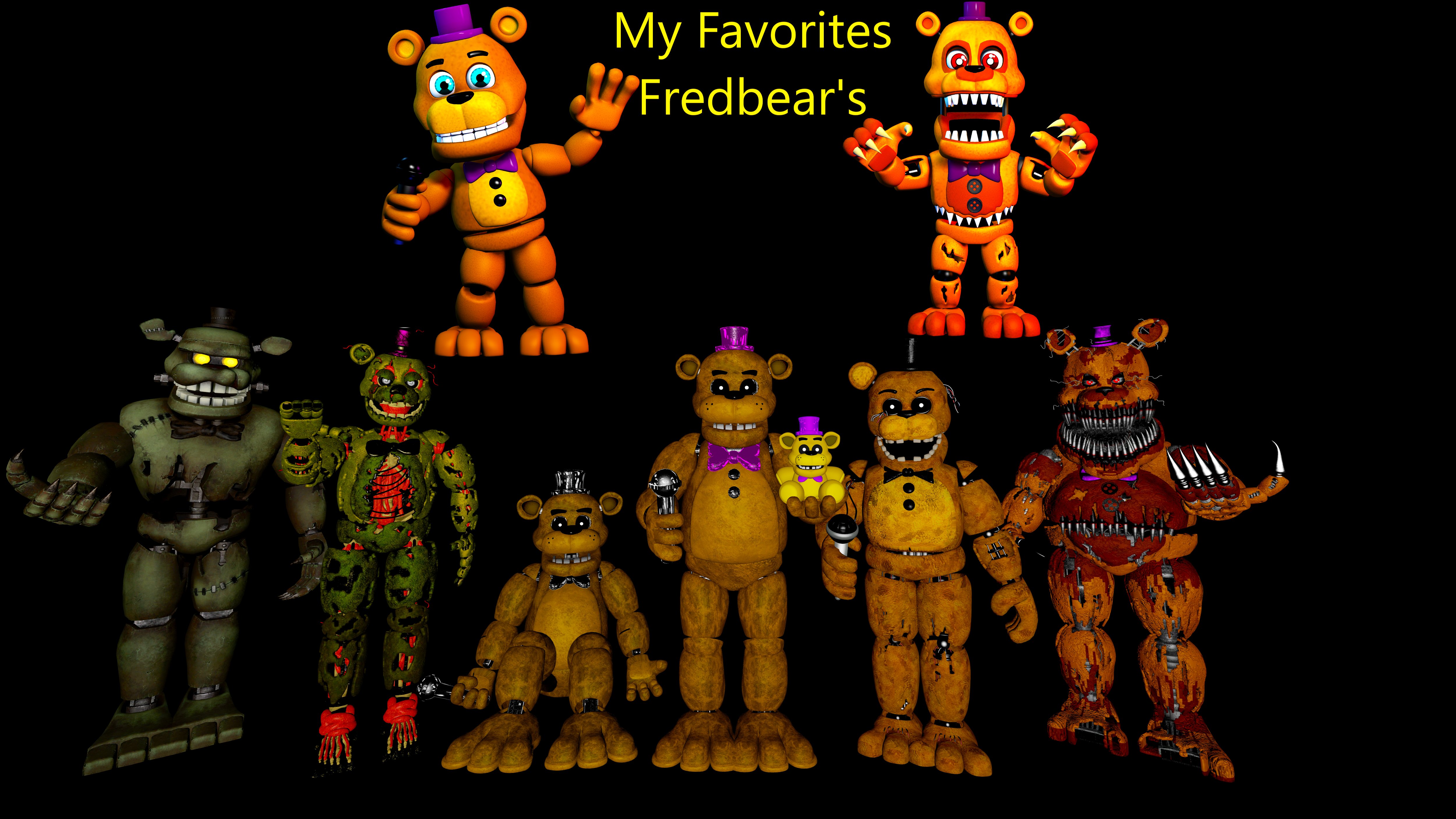 SFM FNAF Fredbear And Friends V5 by mauricio2006 on DeviantArt