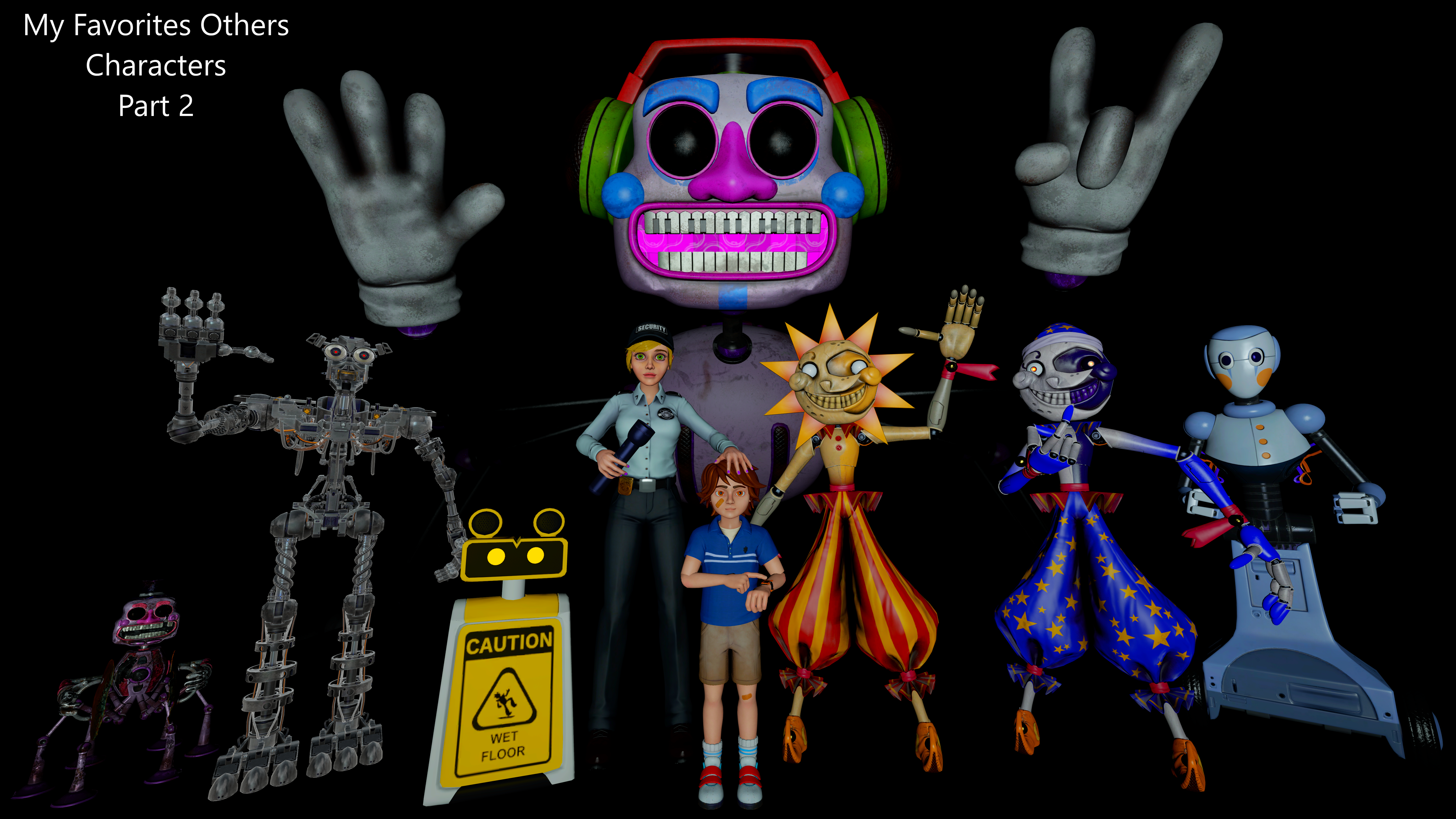 SFM FNAF My Favorites Characters Of FNAF 7/8 V3 by mauricio2006 on