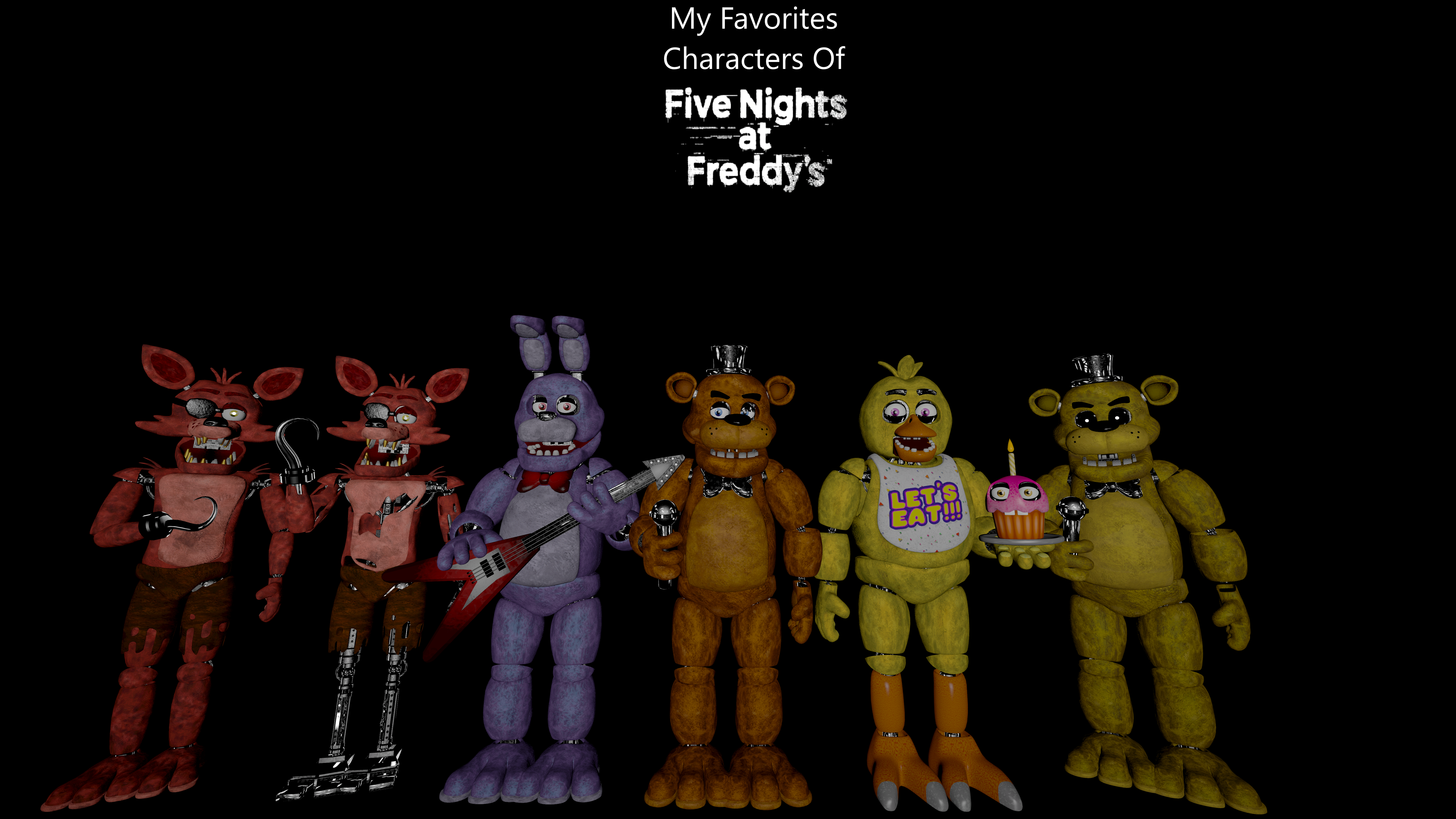 SFM FNAF My Favorites Characters From FNAF HW 1/5 by mauricio2006