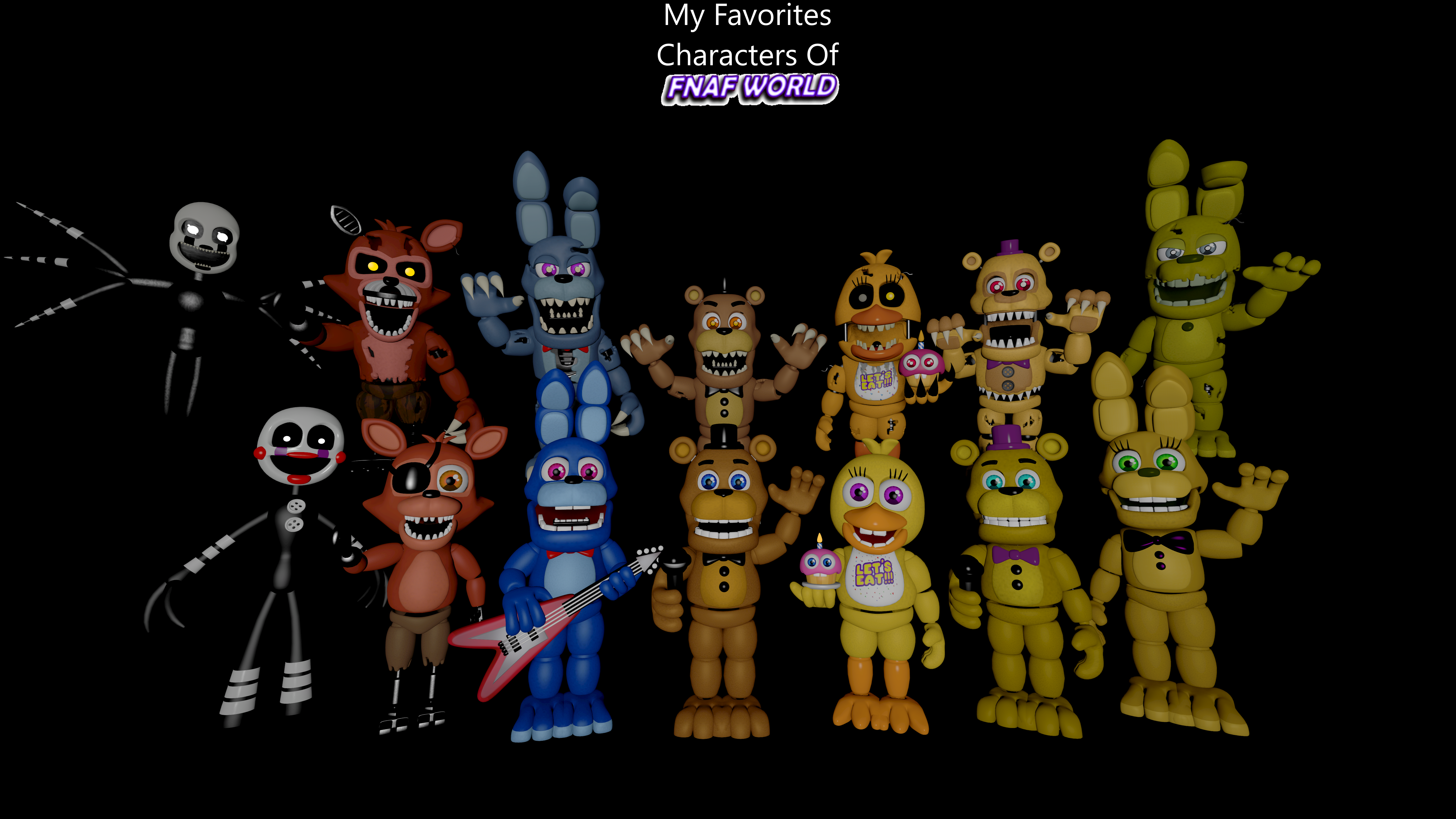 My Favorites Characters Of FNAF 2 V2 by mauricio2006 on DeviantArt