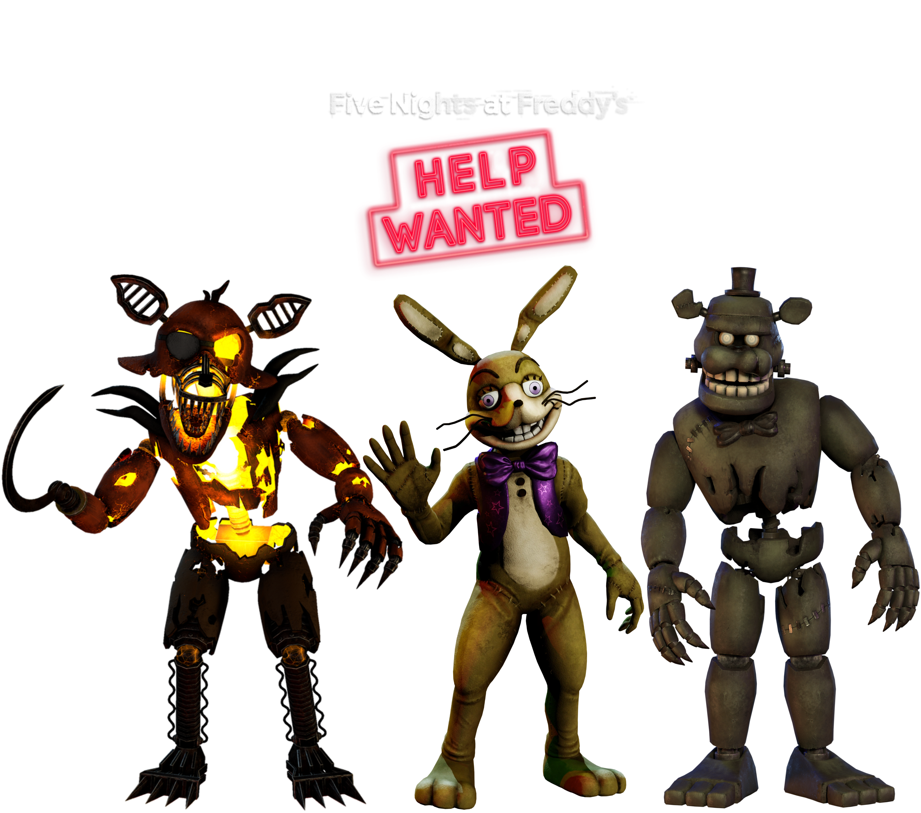 My Favorites Characters Of FNAF 1 V3 by mauricio2006 on DeviantArt