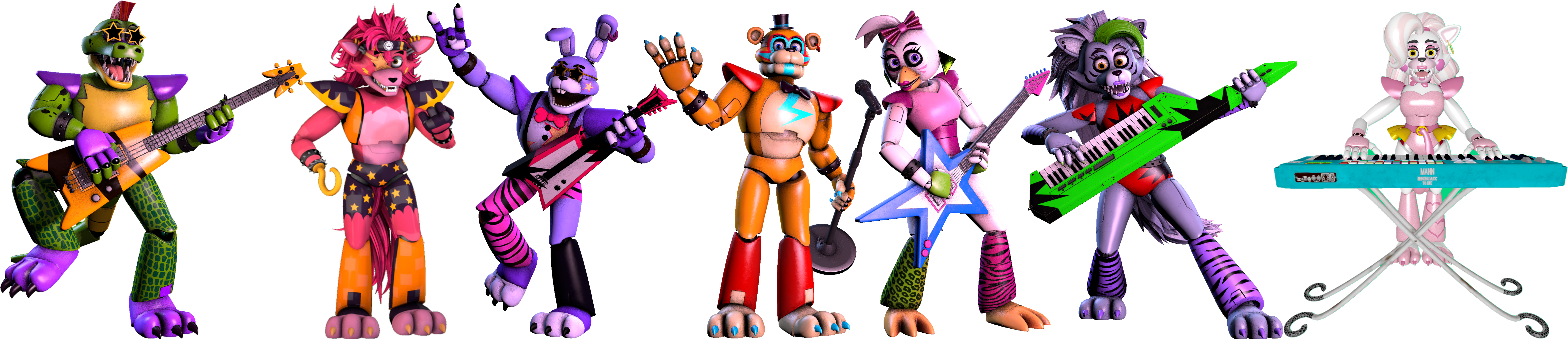 FNAF SB The Glamrock Animatronics Instruments V3 by mauricio2006 on  DeviantArt