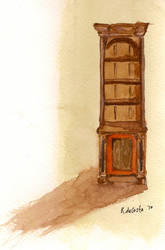 Shelf Sketch in Watercolor