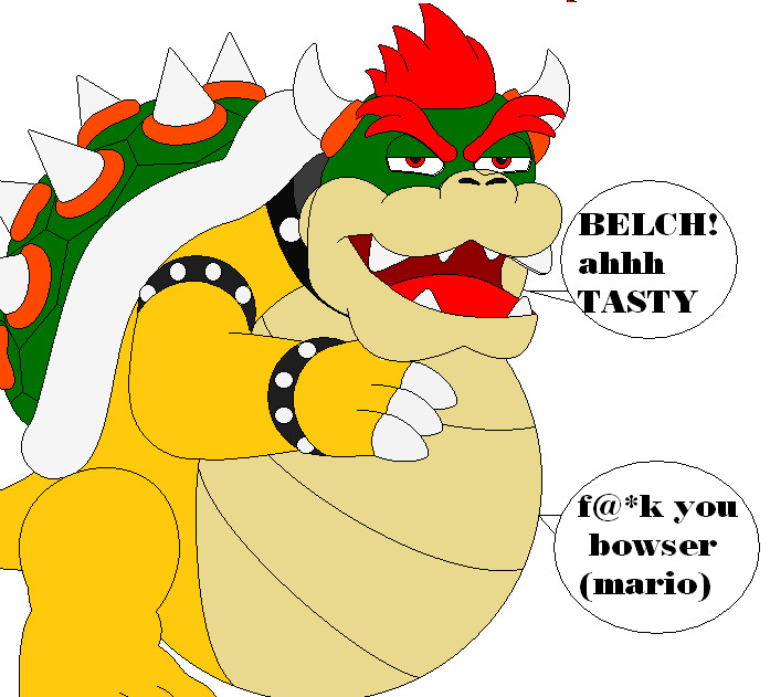 Bowser Jr. is eating Mario's Dish by Darknessslayer02 -- Fur Affinity [dot]  net