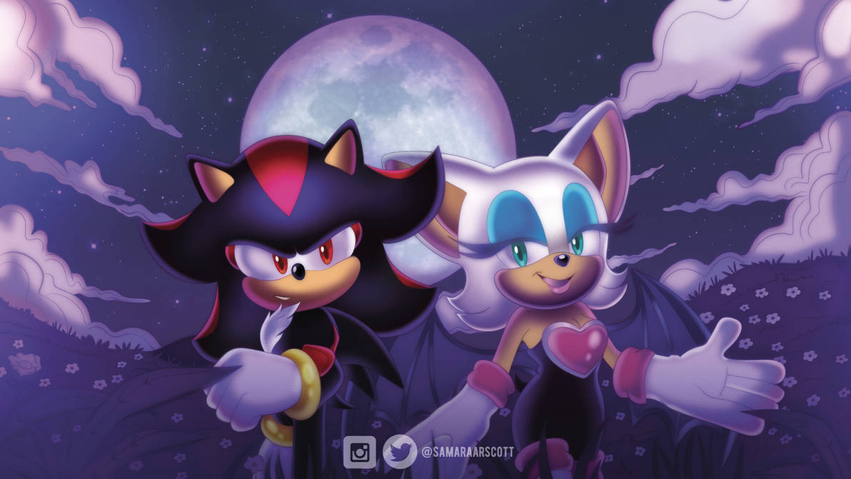 Shadow and Rouge Flower Field by SamaraDraws on DeviantArt