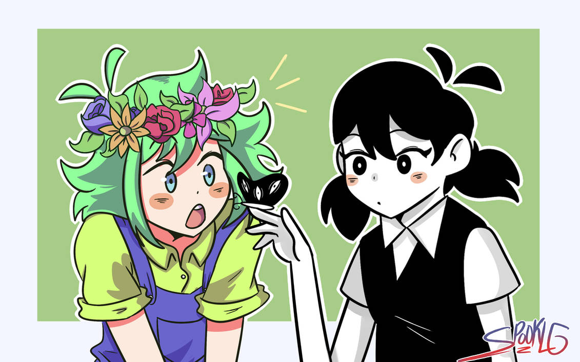 Omori Girl Version and Basil by SpookLG on DeviantArt