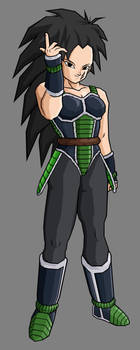 Sharotto in bardocks clothes by poseidon59