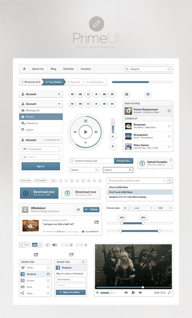 Free Prime UI by webkho on DeviantArt